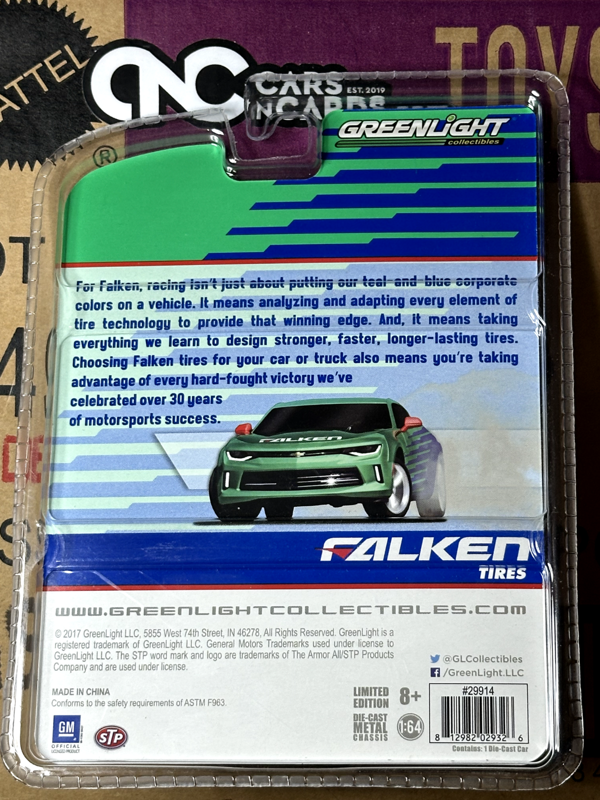 Greenlight Green Machine Chase Falken Tires 2017 Chevrolet Camaro SS