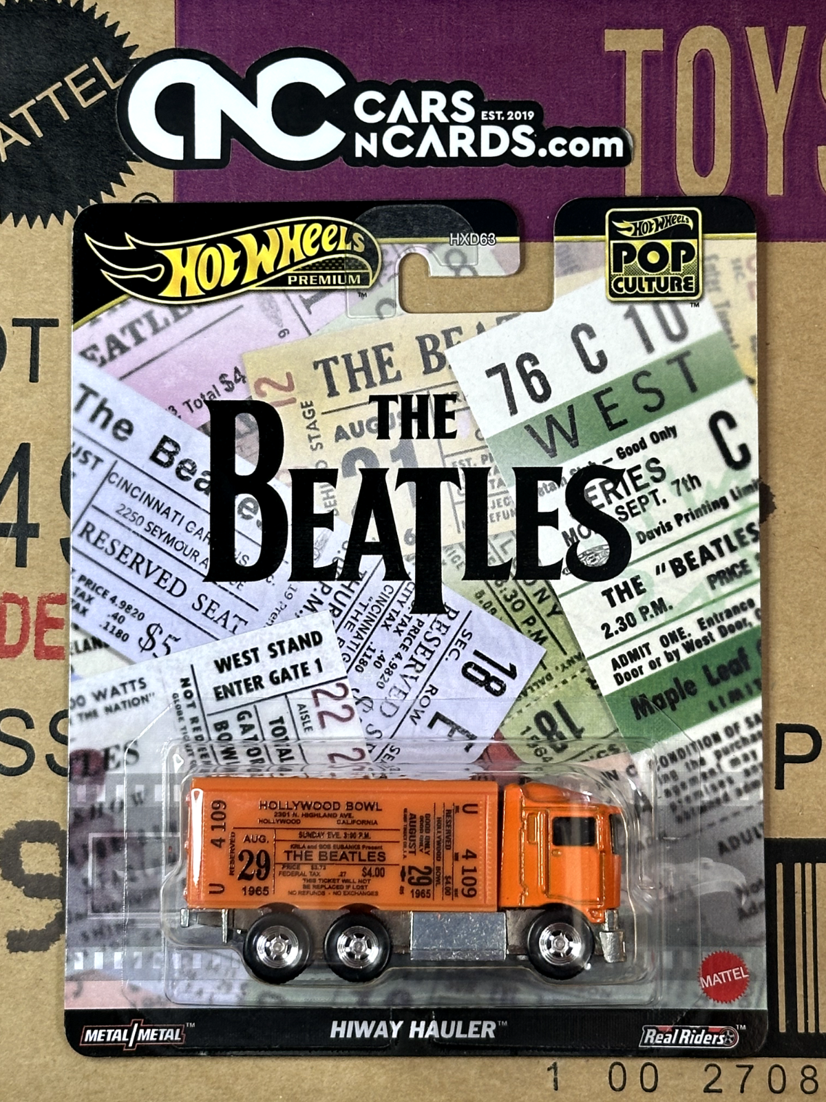 2024 Hot Wheels Premium Pop Culture The Beatles Hiway Hauler Tour Bus Orange