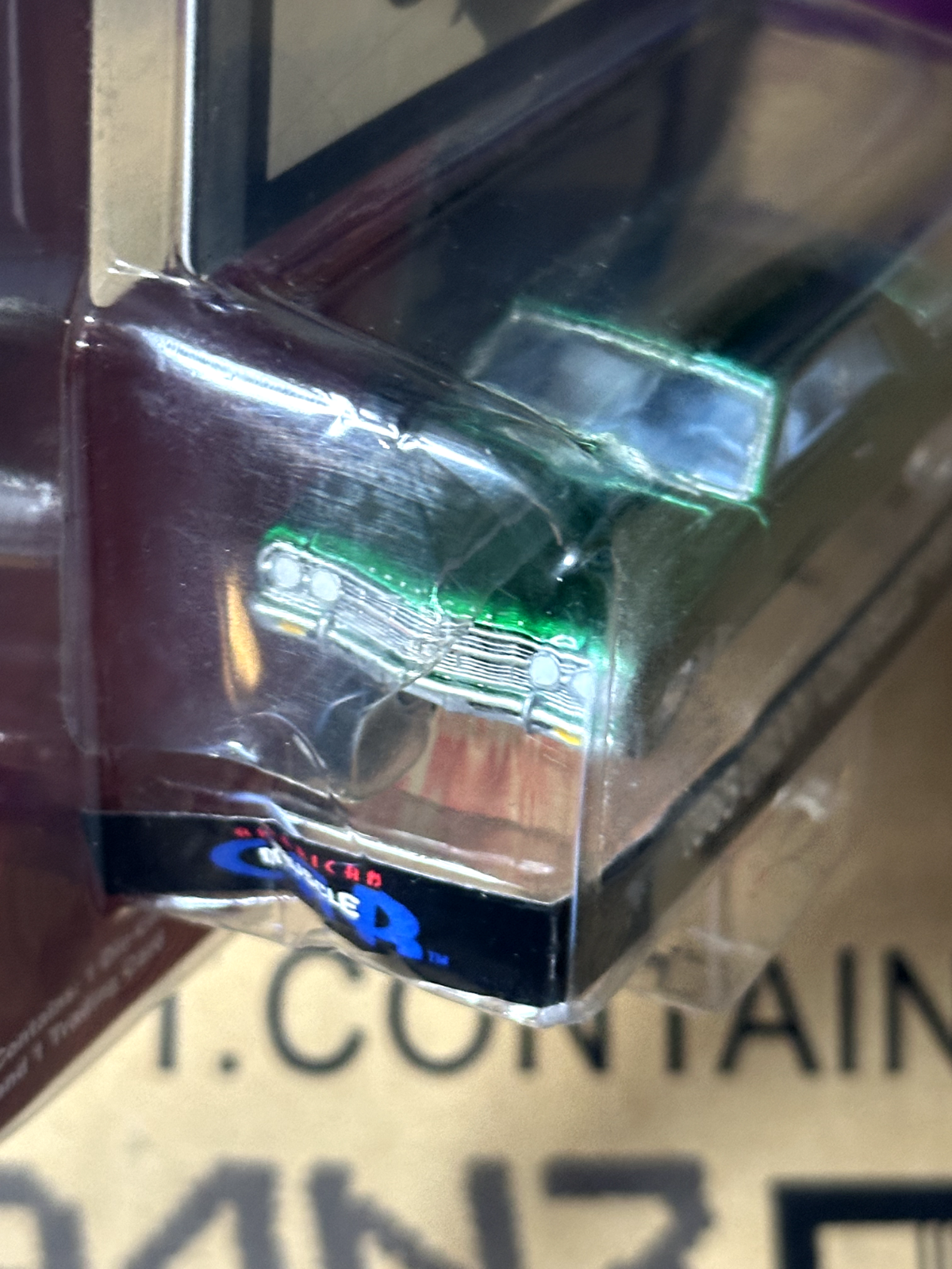 Greenlight Speed Green Machine Chase 1965 Chevrolet Chevelle SS Crushed Blister