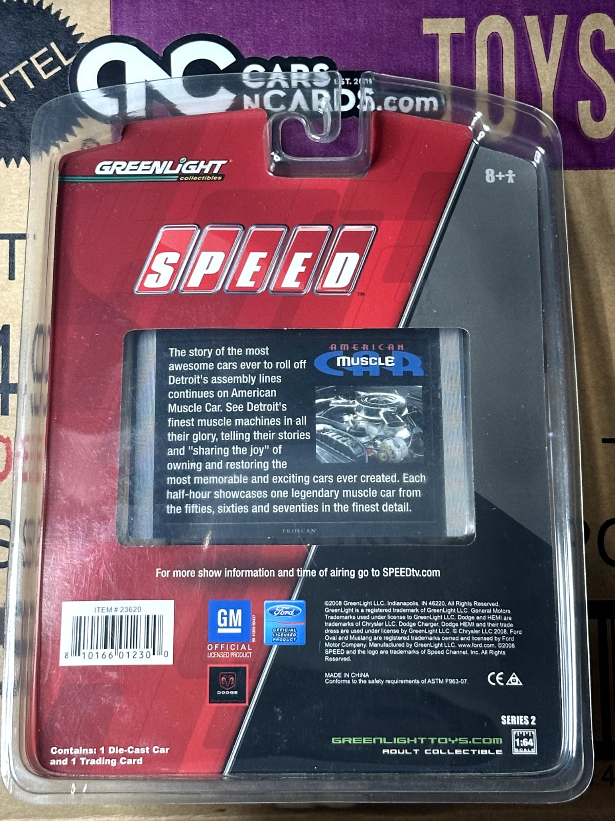 Greenlight Speed Green Machine Chase 1965 Chevrolet Chevelle SS Crushed Blister