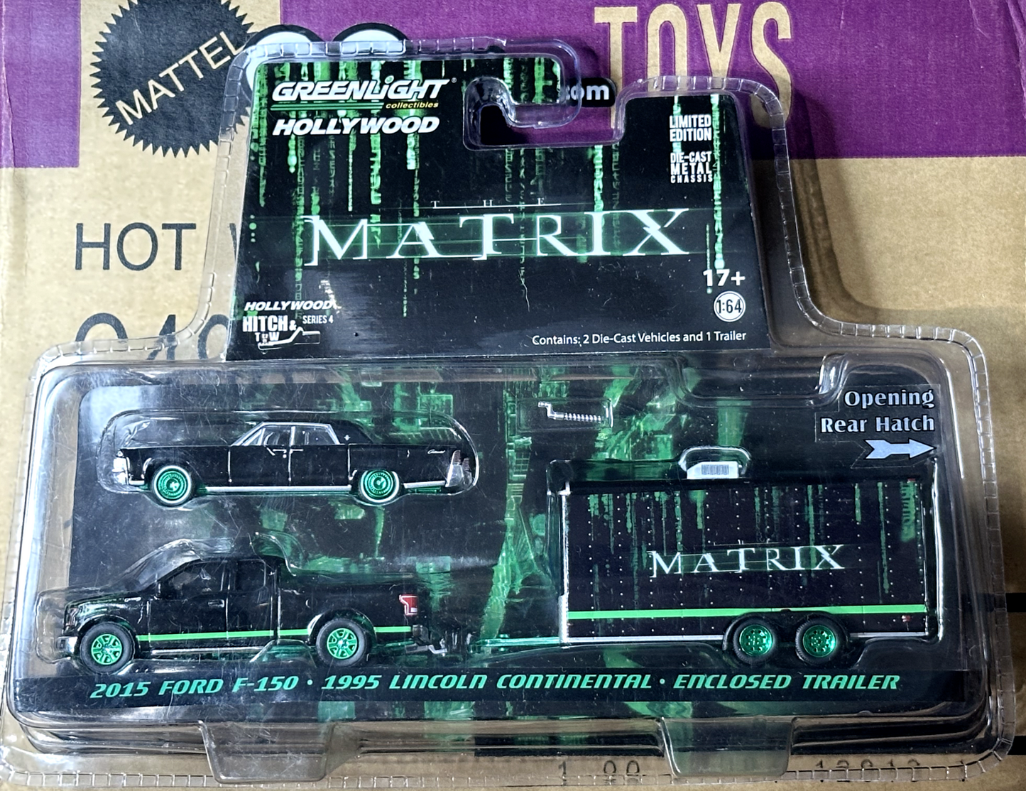 Greenlight Hitch & Tow Series Matrix Green Machine Ford F150 Lincoln Continental