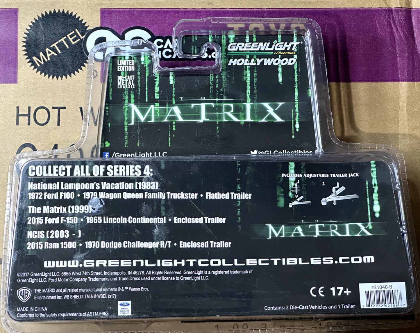 Greenlight Hitch & Tow Series Matrix Green Machine Ford F150 Lincoln Continental