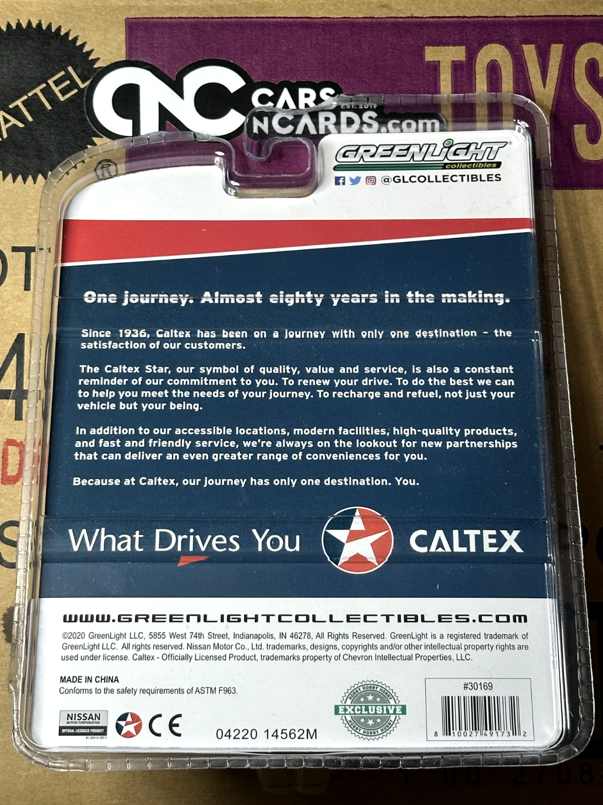 Greenlight Hobby Exclusive Caltex 1971 Datsun 510 Green Machine Chase