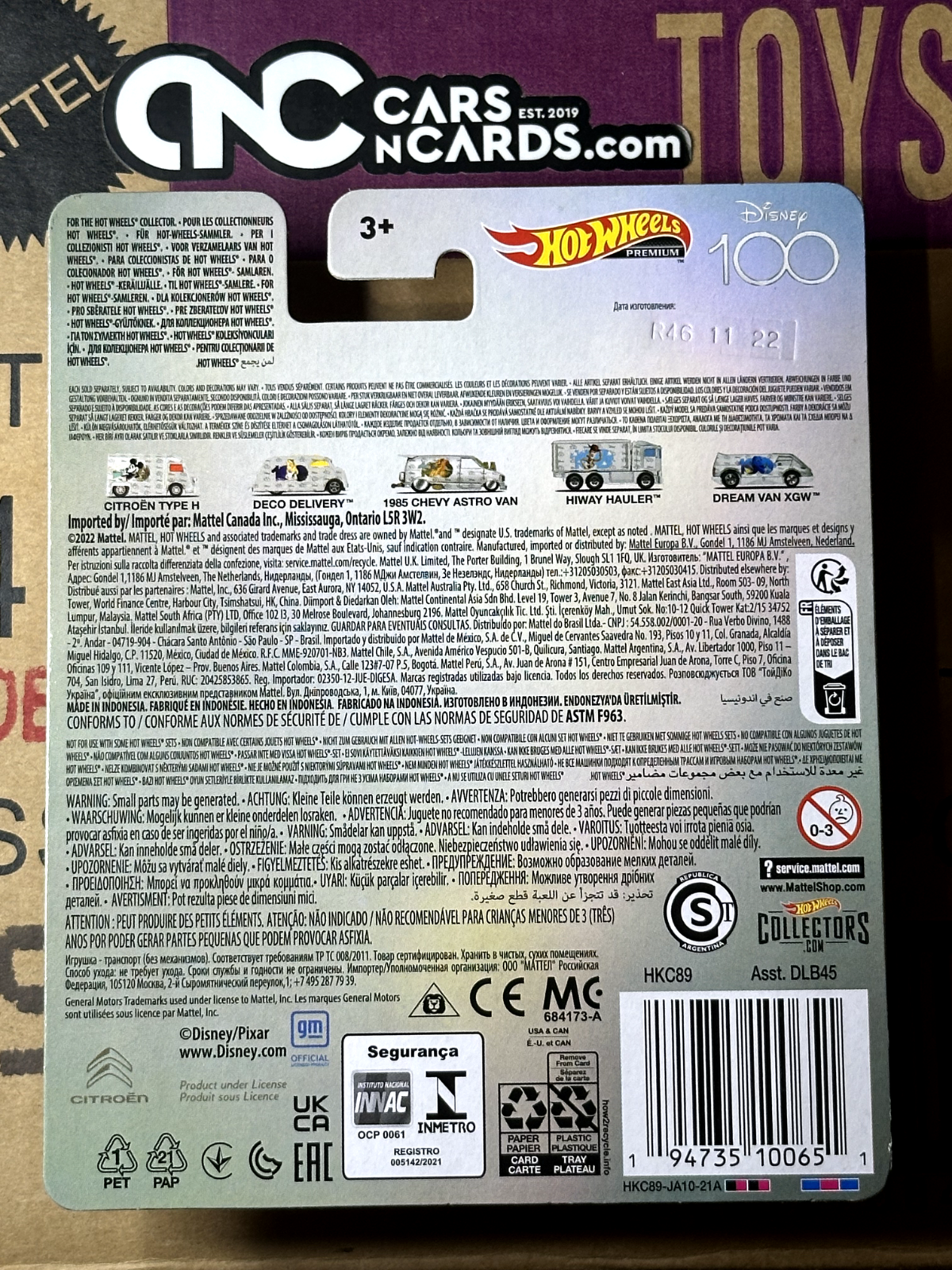 2023 Hot Wheels Premium Pop Culture Disney 100 2/5 Deco Delivery