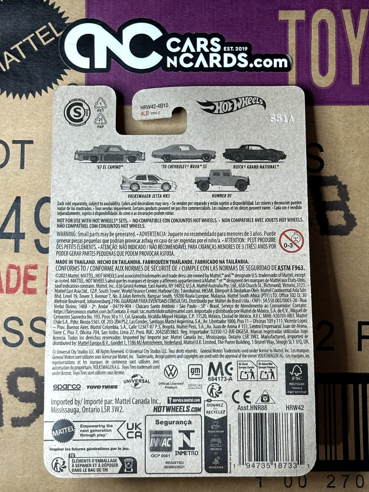 2024 Hot Wheels Fast & Furious Decades of Fast Chevrolet Nova SS (Card Crease)