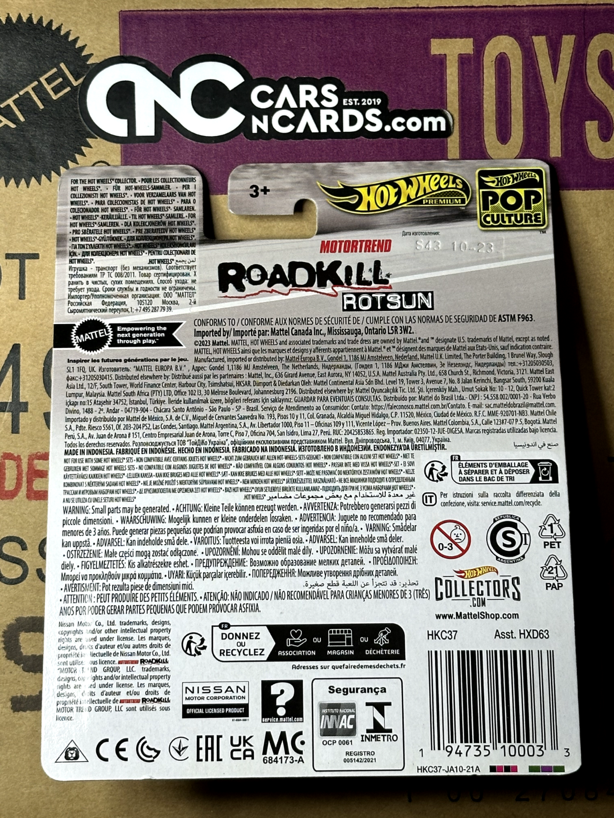 2024 Hot Wheels Premium Pop Culture Roadkill Rotsun Custom '71 Datsun 240Z