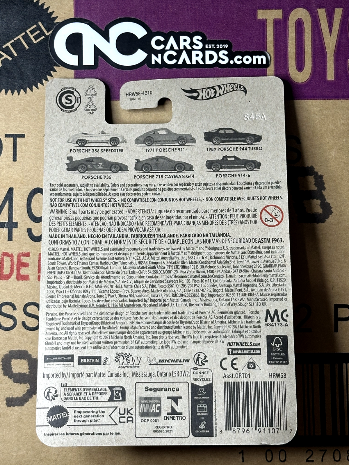 2024 Hot Wheels Porsche Series 3/6 1989 Porsche 944 Turbo