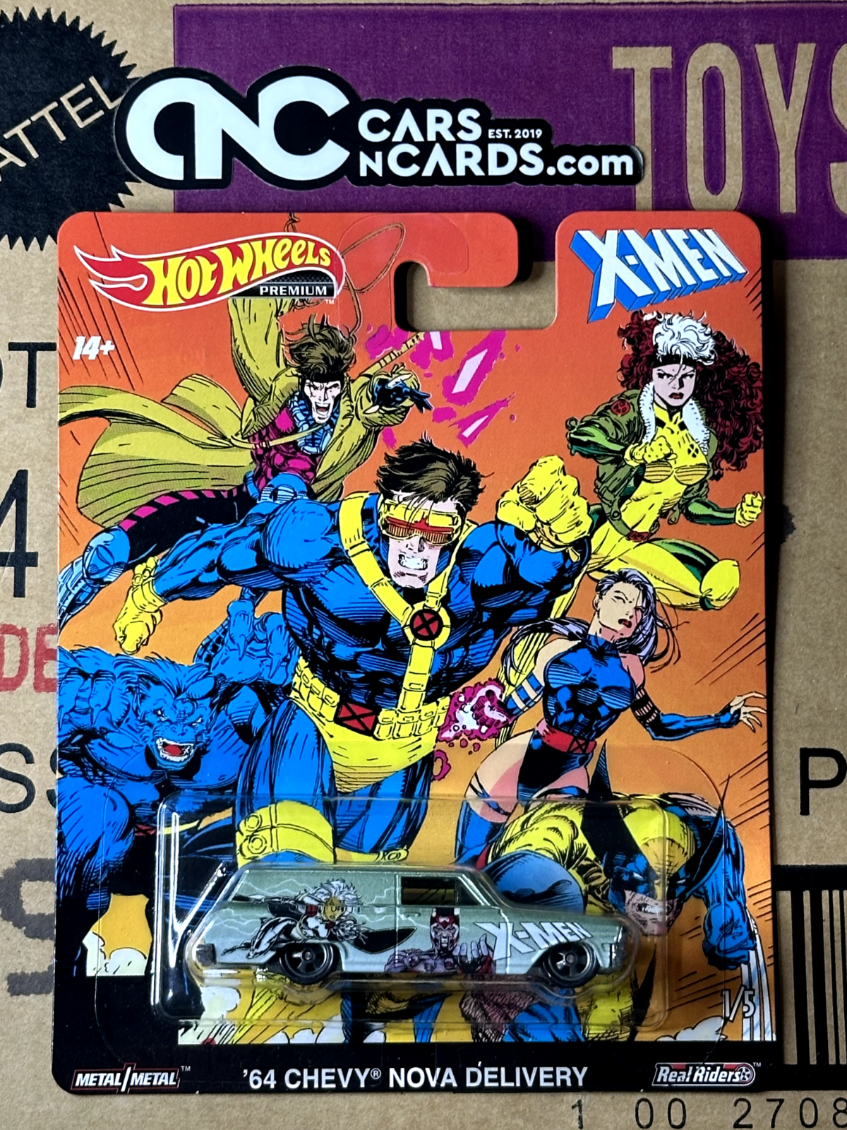 2018 Hot Wheels Premium Pop Culture X-Men '64 Chevy Nova Delivery