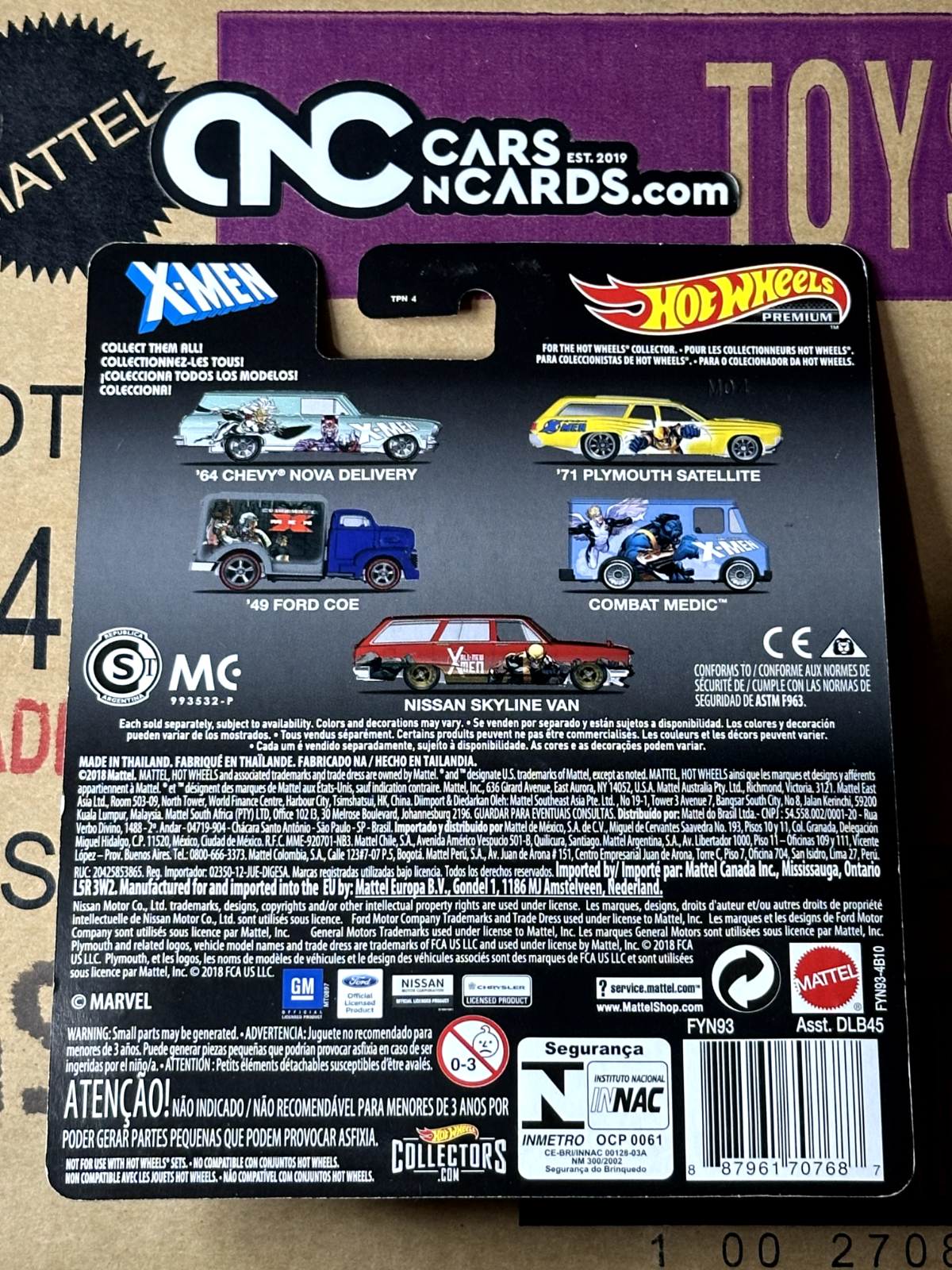 2018 Hot Wheels Premium Pop Culture X-Men '64 Chevy Nova Delivery