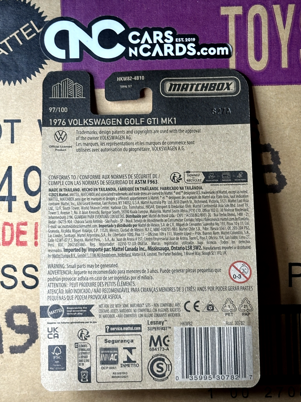 2024 Matchbox 1976 Volkswagen Golf GTI MK1 Green 97/100
