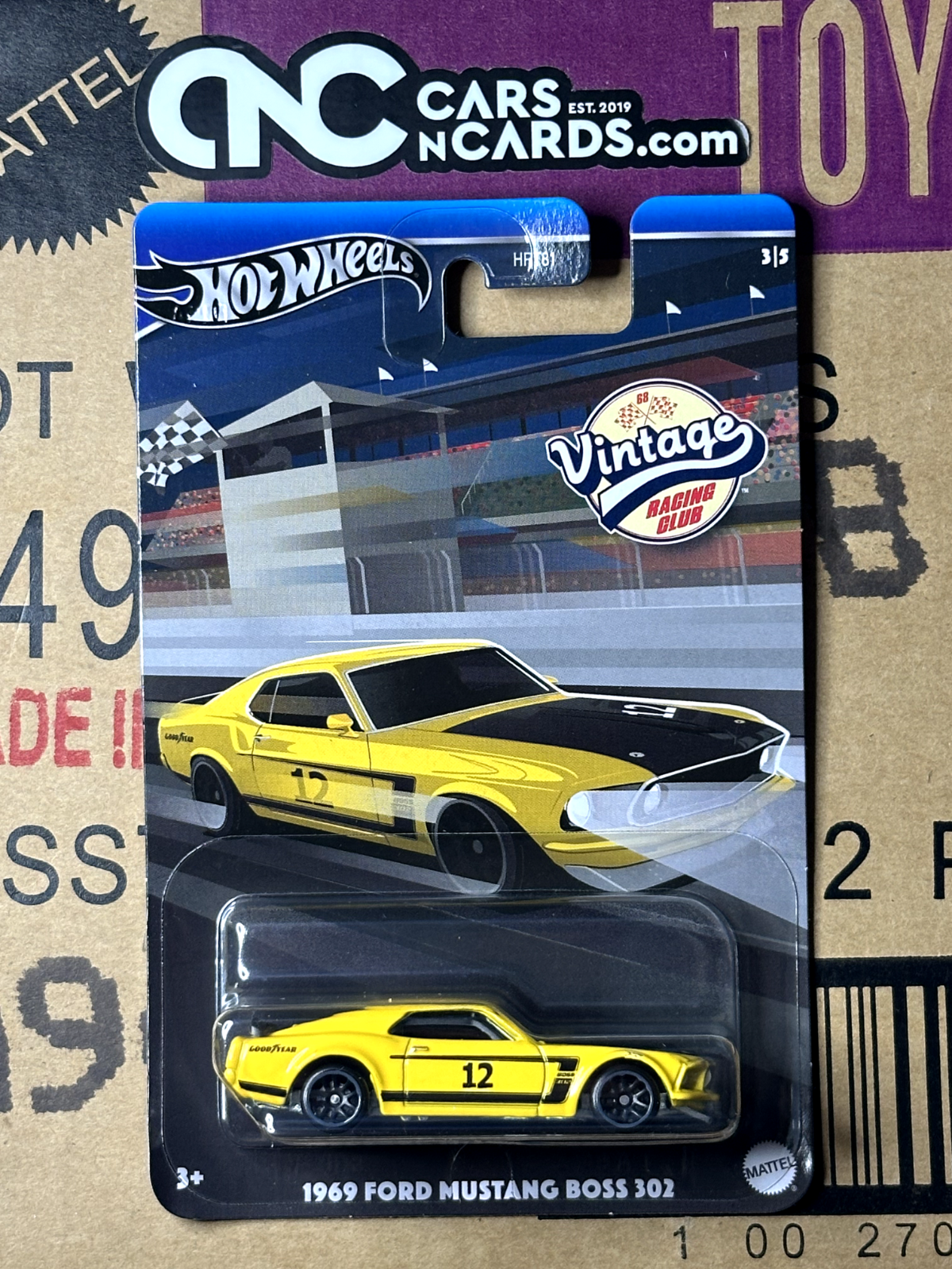 2024 Hot Wheels Vintage Racing Club 3/5 1969 Ford Mustang Boss 302