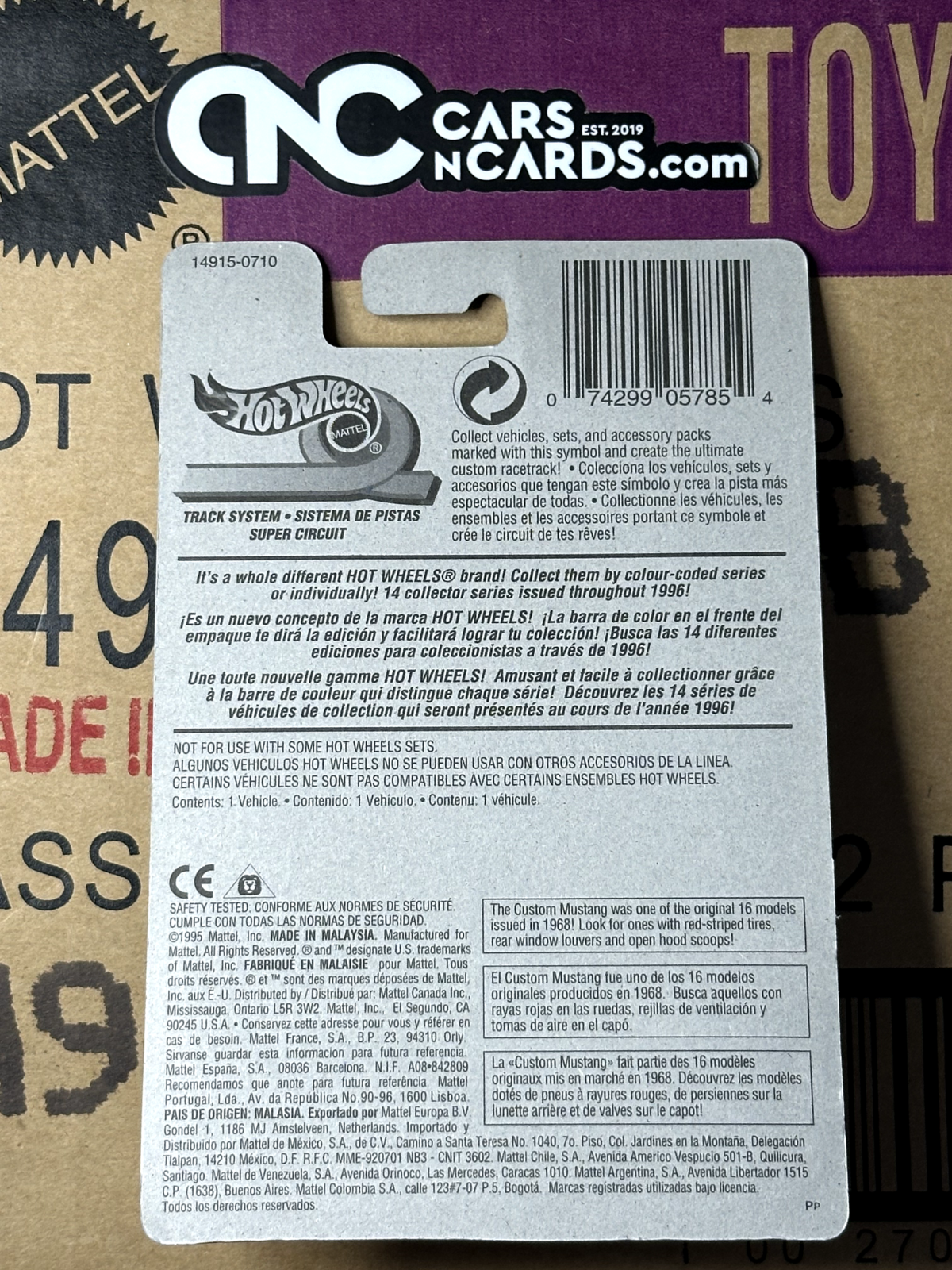 1996 Hot Wheels First Edition 10/12 Dogfighter International Card