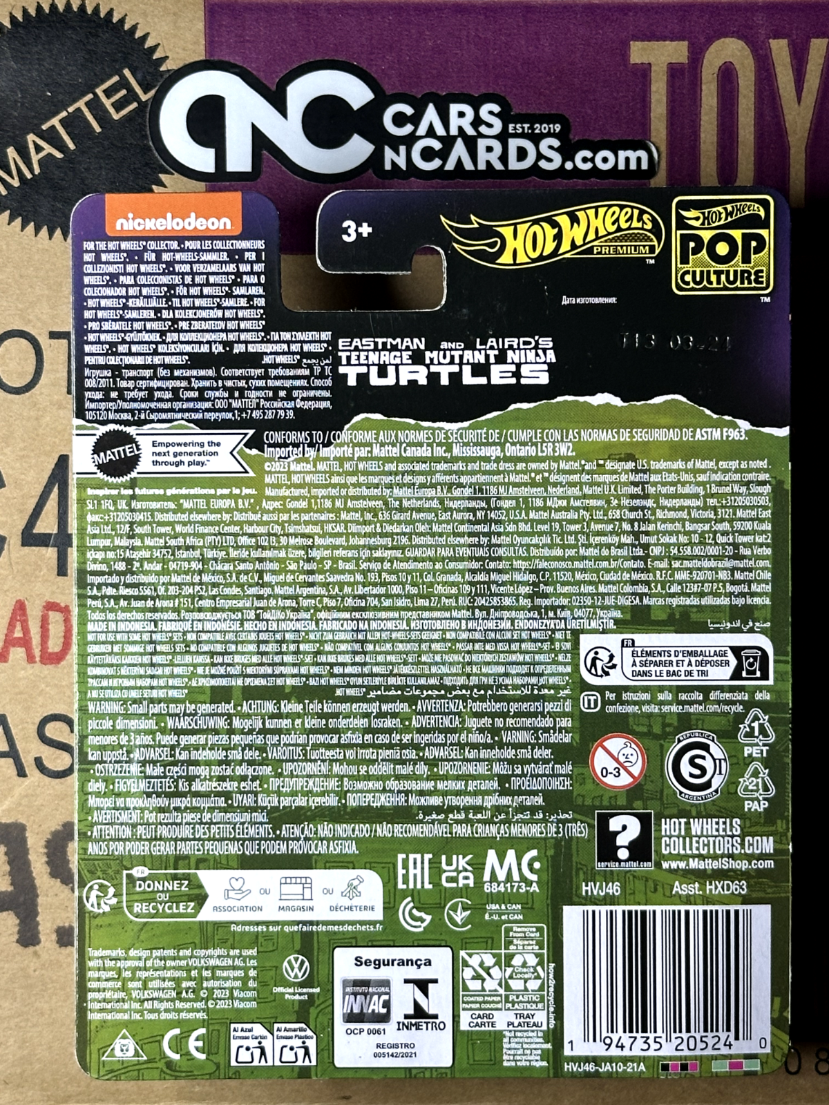 2024 Hot Wheels Premium Pop Culture Teenage Mutant Ninja Turtles VW Drag Bus