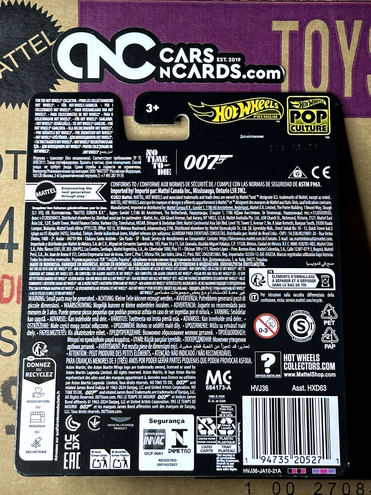 2024 Hot Wheels Premium Pop Culture 007 No Time To Die Aston Martin V8
