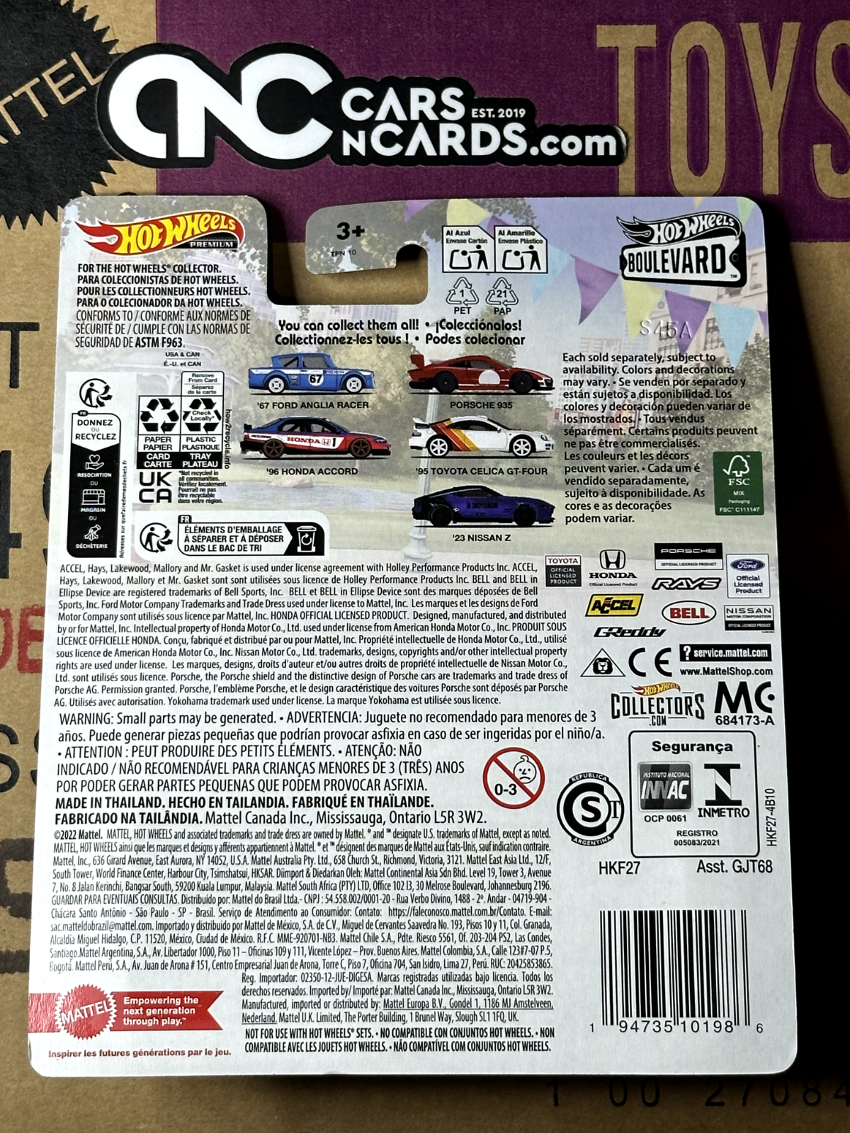 2023 Hot Wheels Premium Boulevard #88 '96 Honda Accord