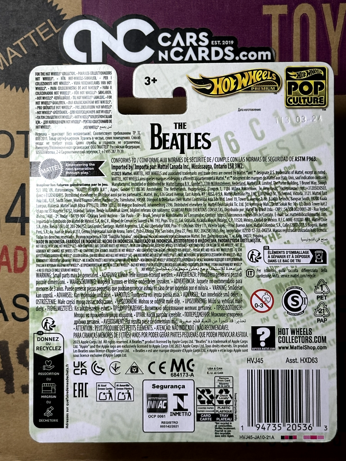 2024 Hot Wheels Premium Pop Culture The Beatles Hiway Hauler Tour Bus Green