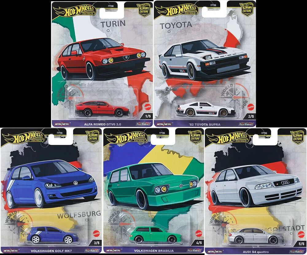 2024 Hot Wheels Premium Car Culture World Tour Full Set of 5 Cars