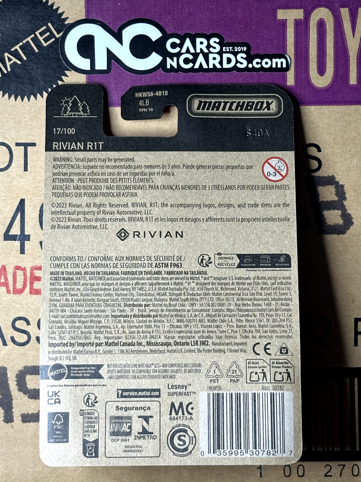 2024 Matchbox Rivian R1T 17/100 Green