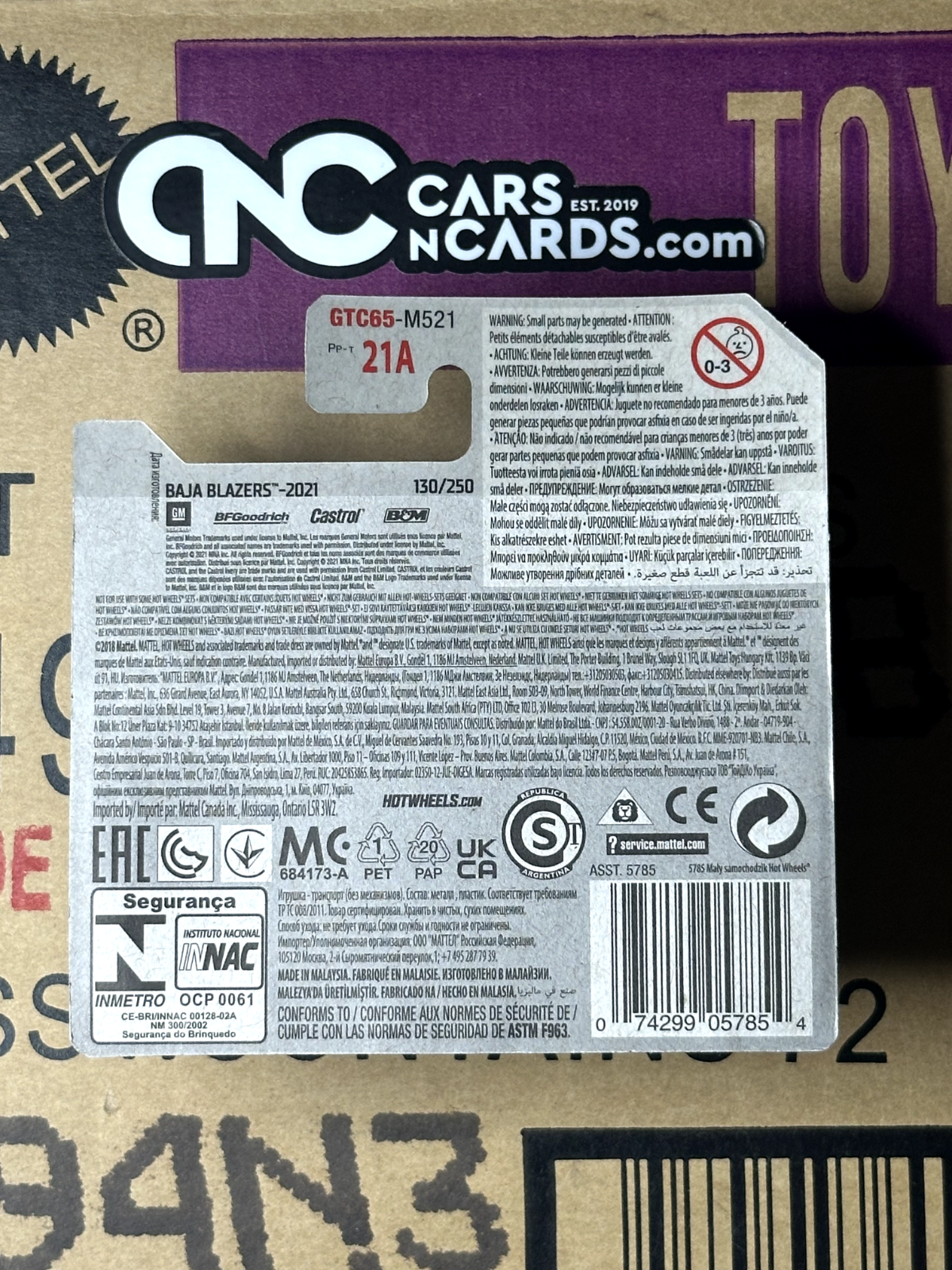 2021 Hot Wheels Baja Blazers 10/10 Big-Air Bel-Air Teal Short Card