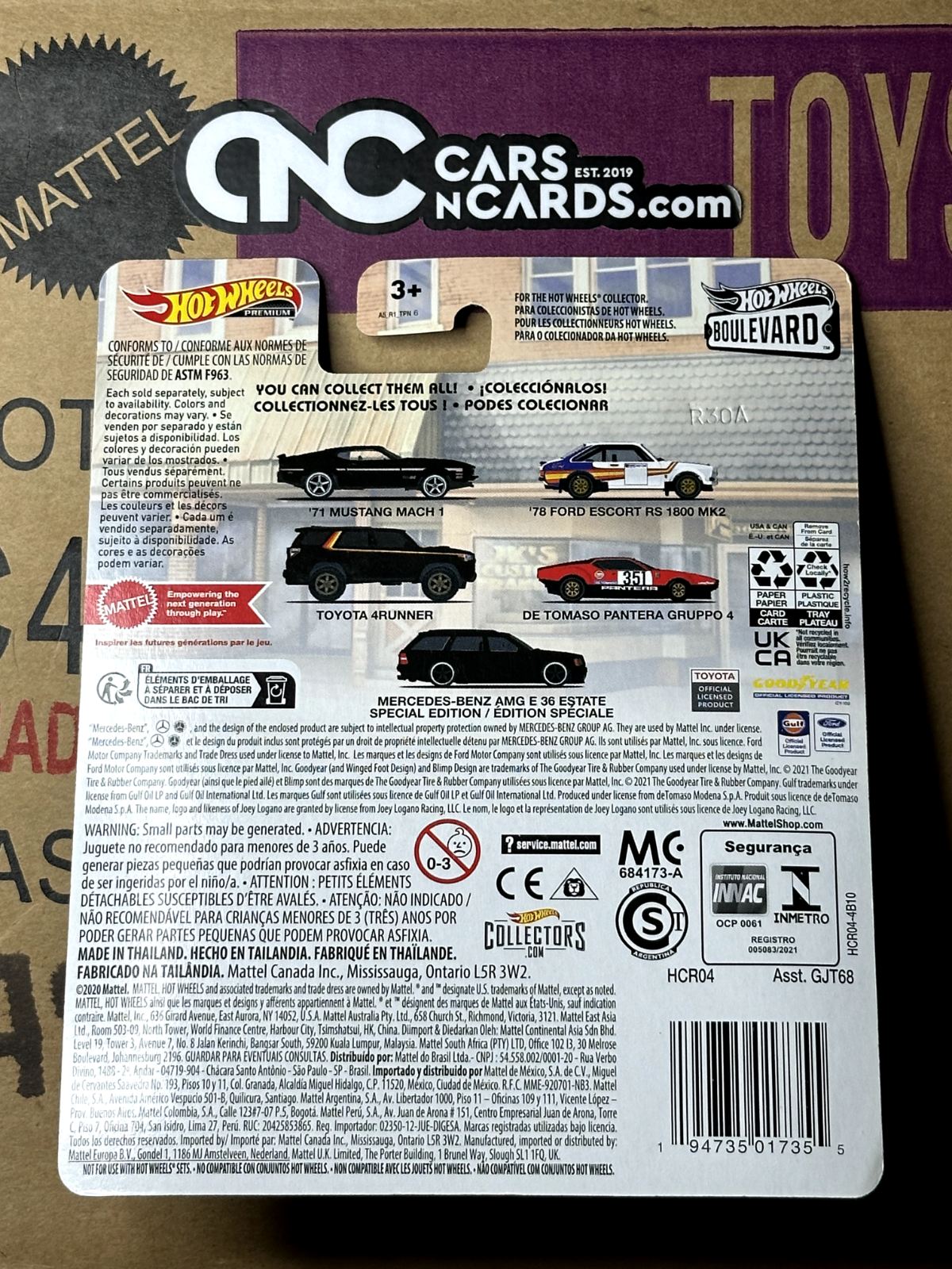 2022 Hot Wheels Premium Boulevard #59 De Tomaso Pantera Gruppo 4 Gulf