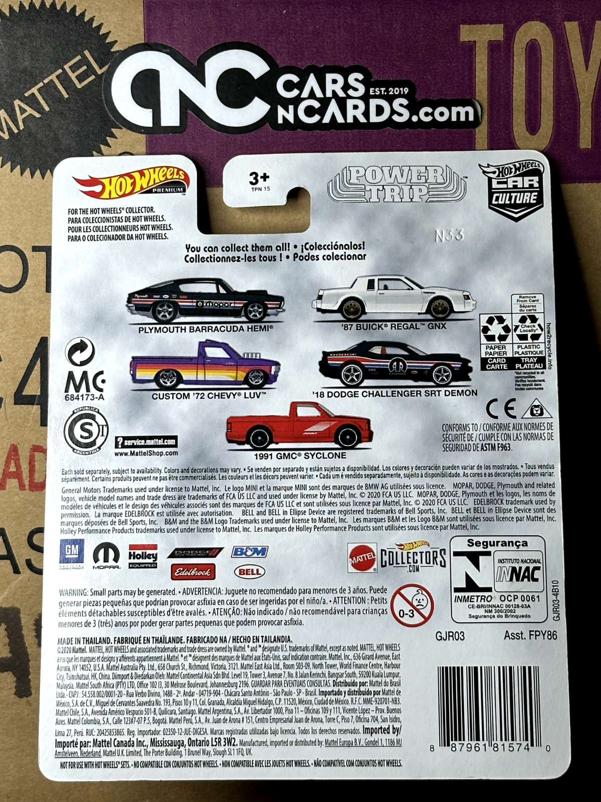 2020 Hot Wheels Car Culture Premium Power Trip 3/5 Custom '72 Chevy Luv