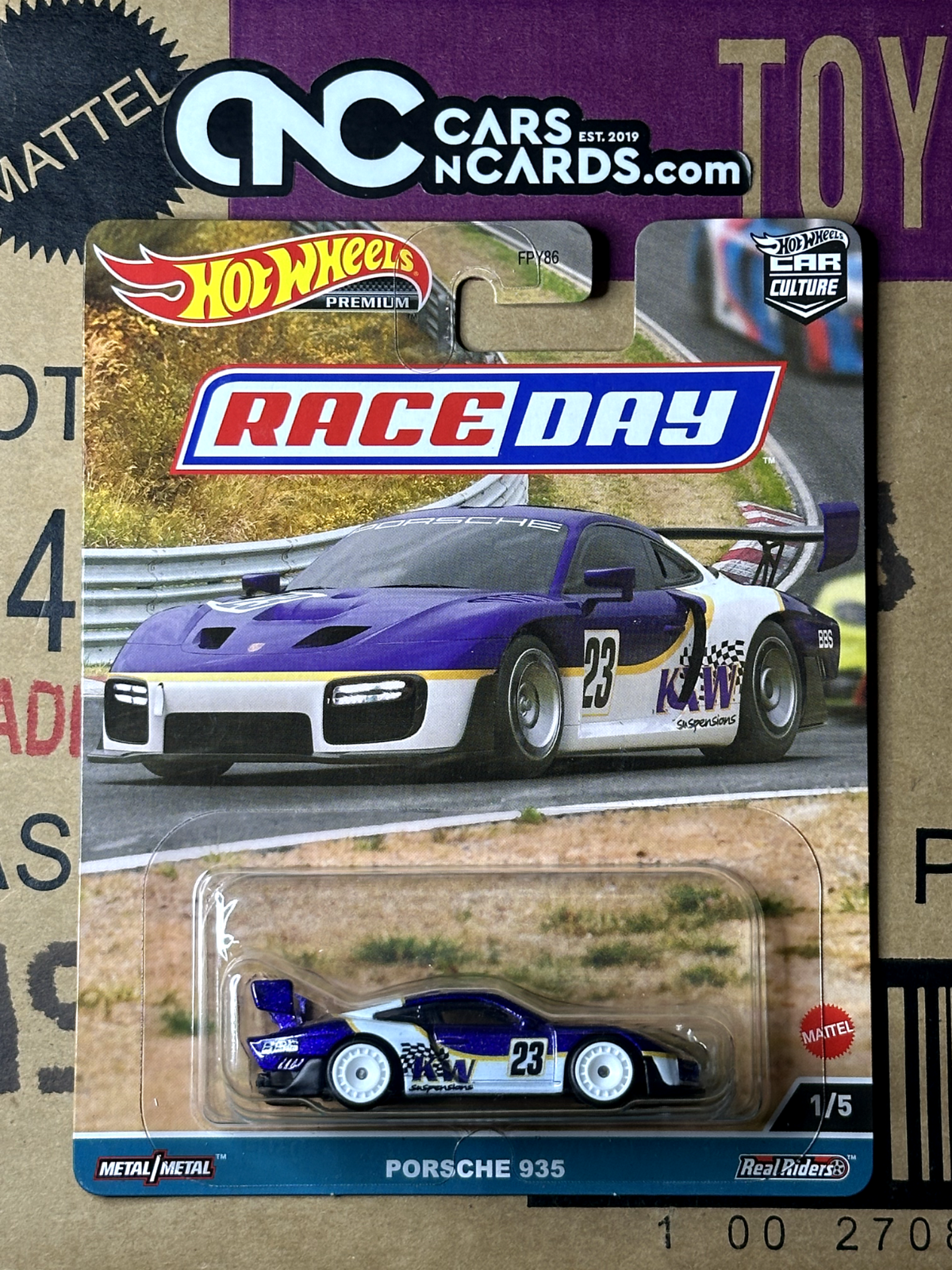 2023 Hot Wheels Premium Car Culture Race Day 1/5 Porsche 935 K&W