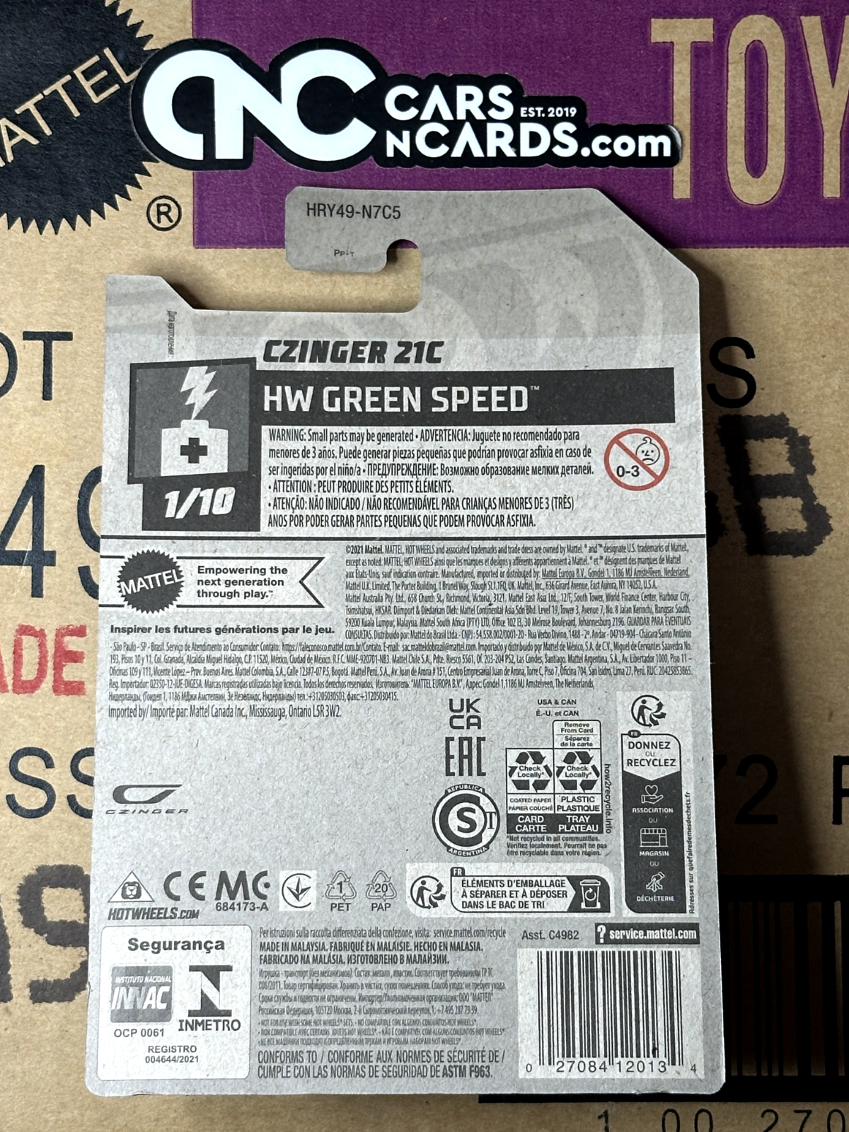 2024 Hot Wheels HW Green Speed 1/10 Czinger 21C Blue