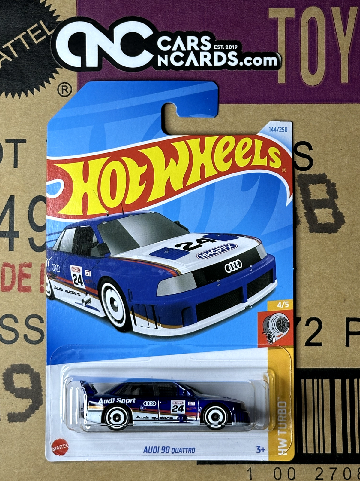 2024 Hot Wheels HW Turbo 4/5 Audi '90 Quattro Blue