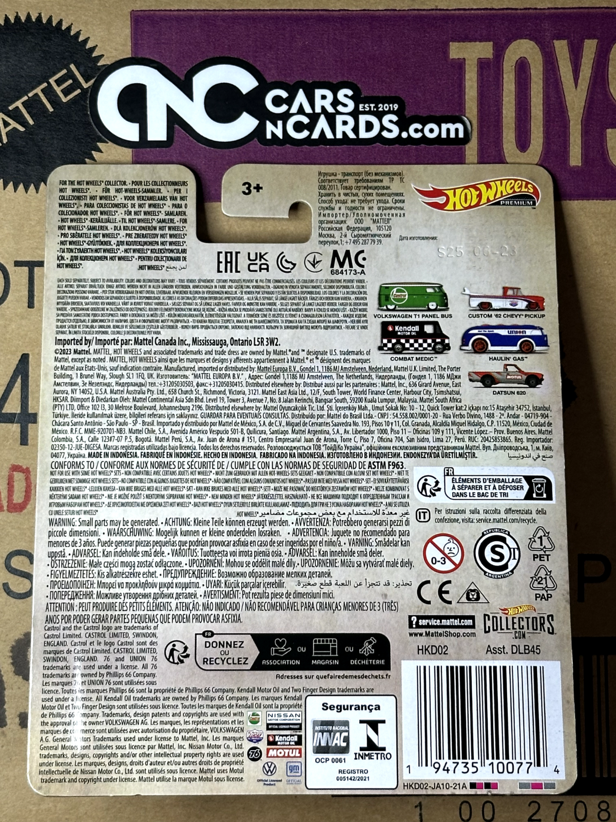 2023 Hot Wheels Pop Culture Vintage Oil 4/5 Union 76 Haulin' Gas (Card Crease)