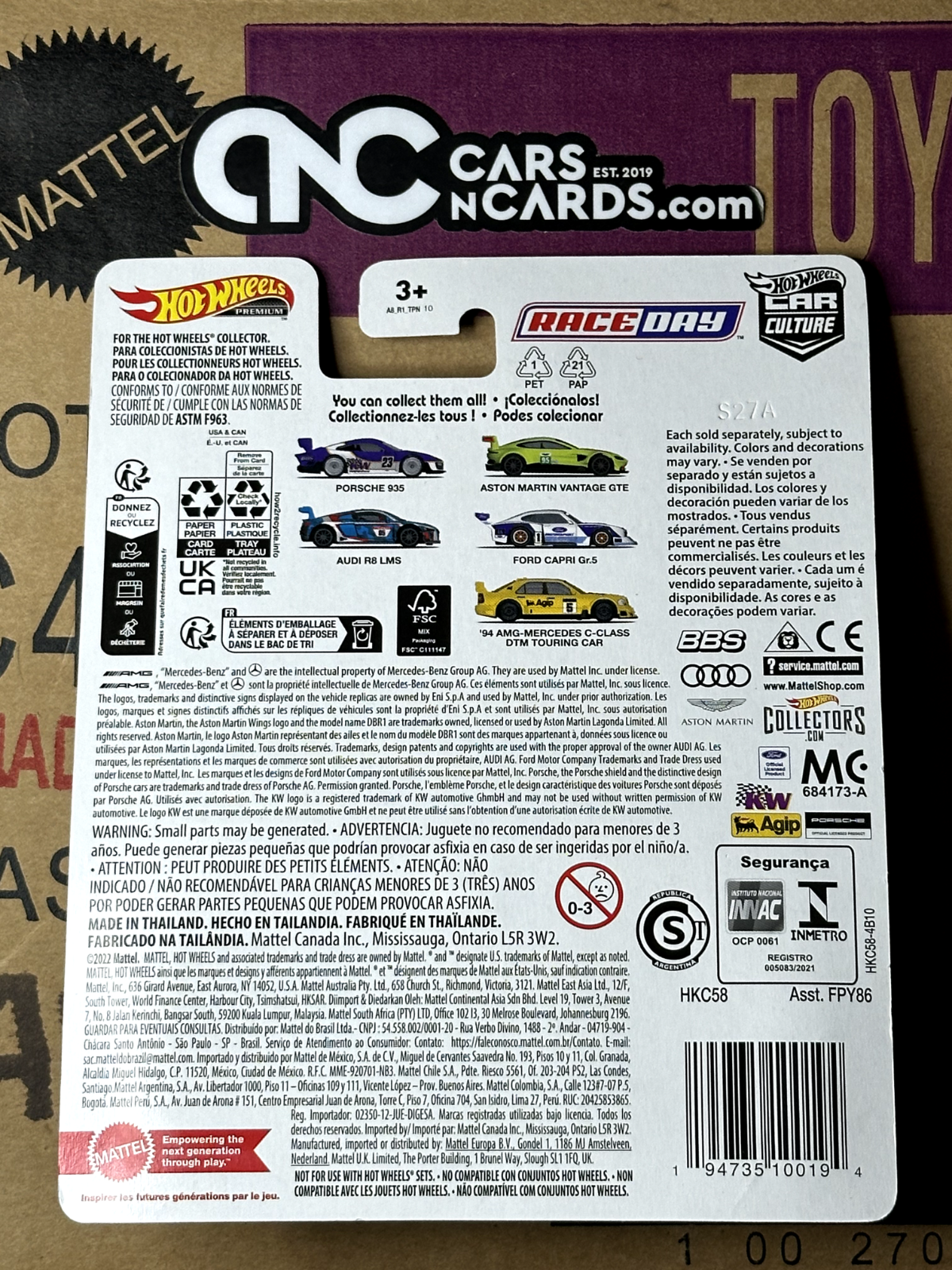 2023 Hot Wheels Premium Car Culture Race Day 4/5 Ford Capri Gr.5