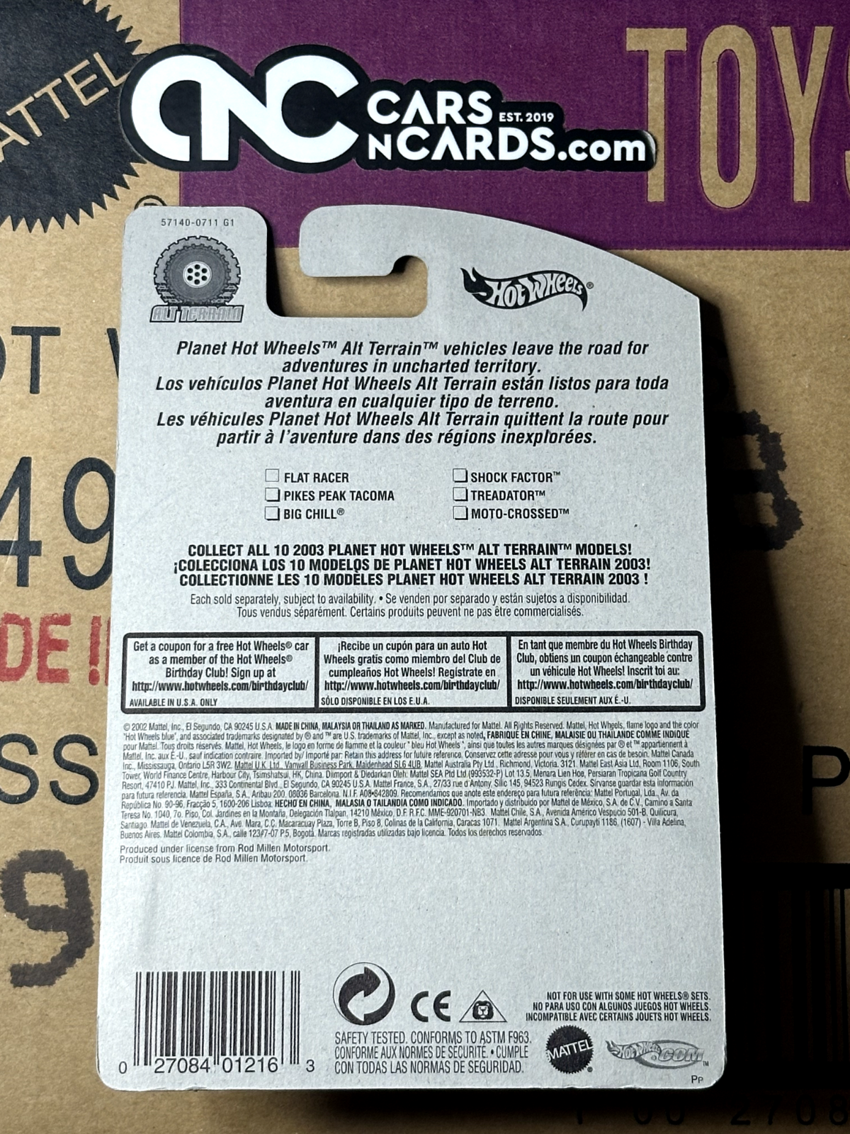 2003 Hot Wheels Alt Terrain 2/10 Pikes Peak Tacoma Collector #141