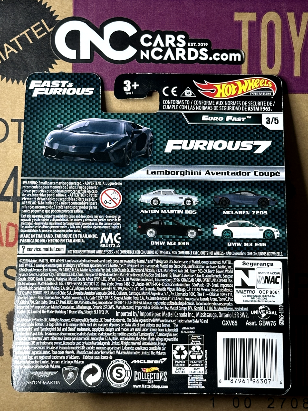 2021 Hot Wheels Premium Fast & Furious Euro Fast Full Set of 5 Cars