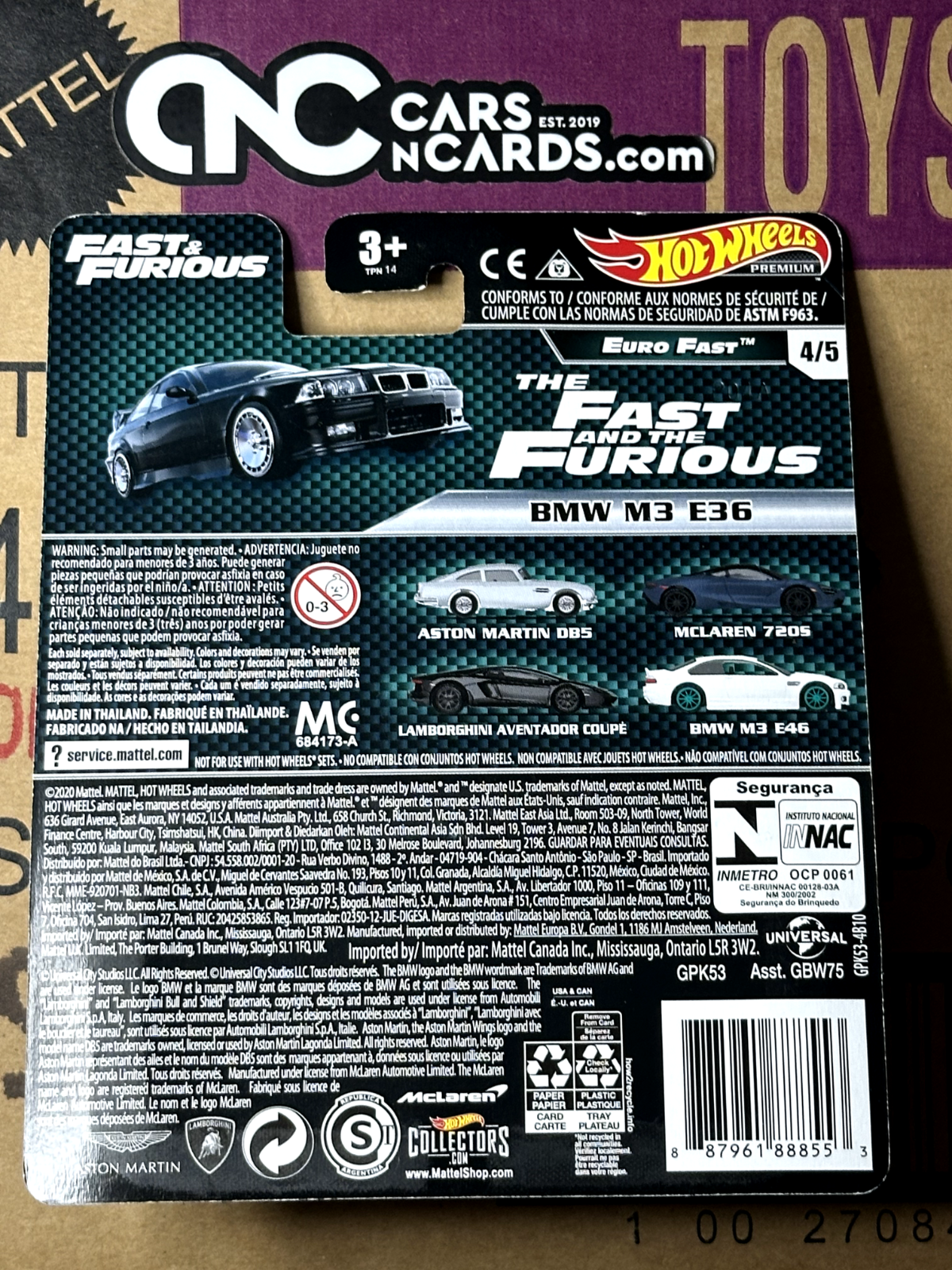 2021 Hot Wheels Premium Fast & Furious Euro Fast Full Set of 5 Cars