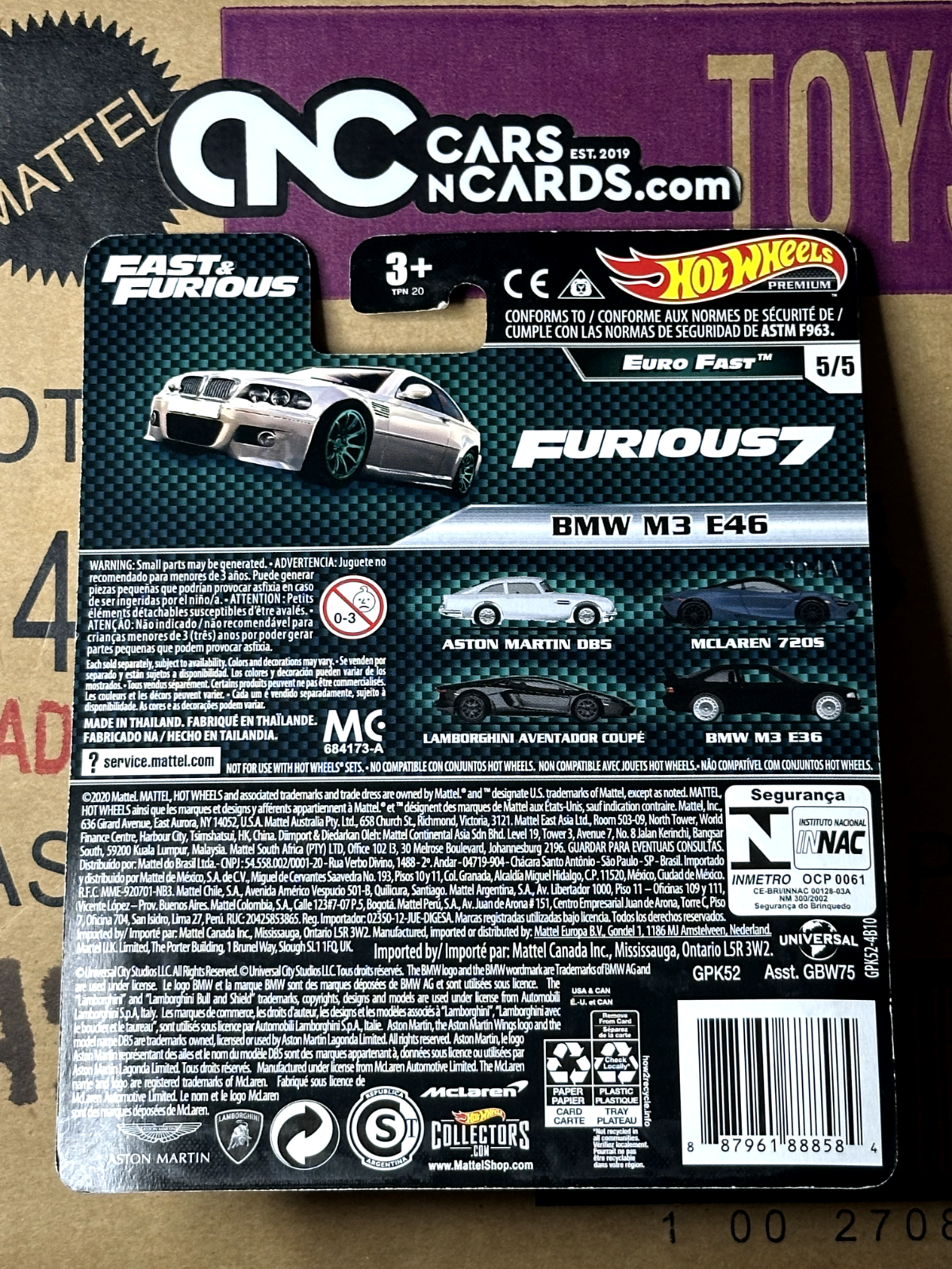 2021 Hot Wheels Premium Fast & Furious Euro Fast Full Set of 5 Cars