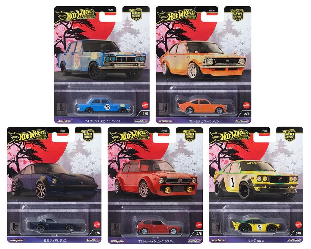 2024 Hot Wheels Premium Car Culture Japan Historics 4 JH4 Full Set of 5 Cars