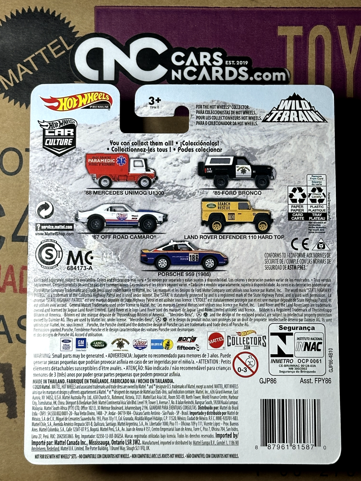 2020 Hot Wheels Premium Car Culture Wild Terrain Full Set of 5 Cars
