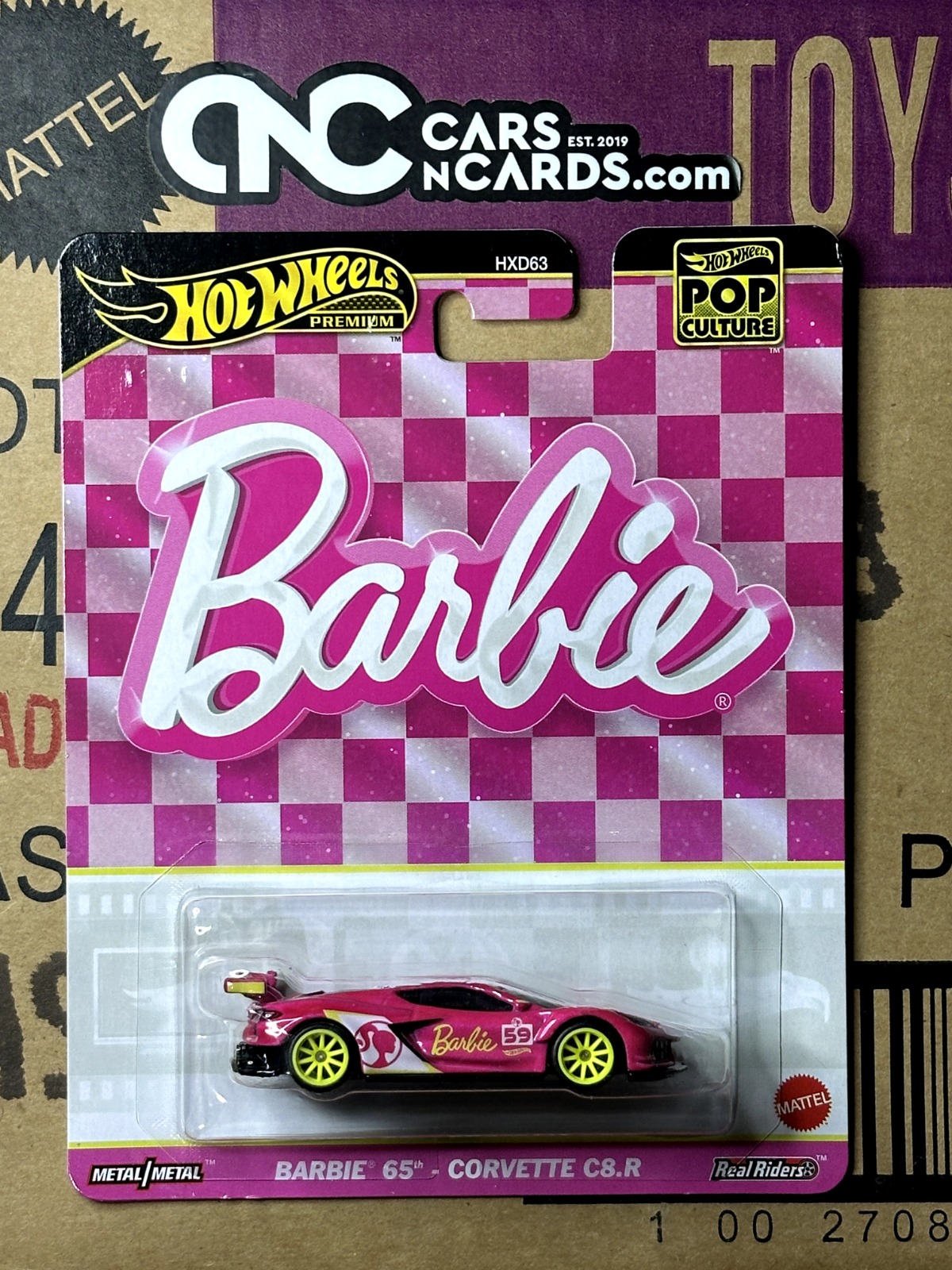 2024 Hot Wheels Premium Pop Culture Barbie 65th Corvette C8.R