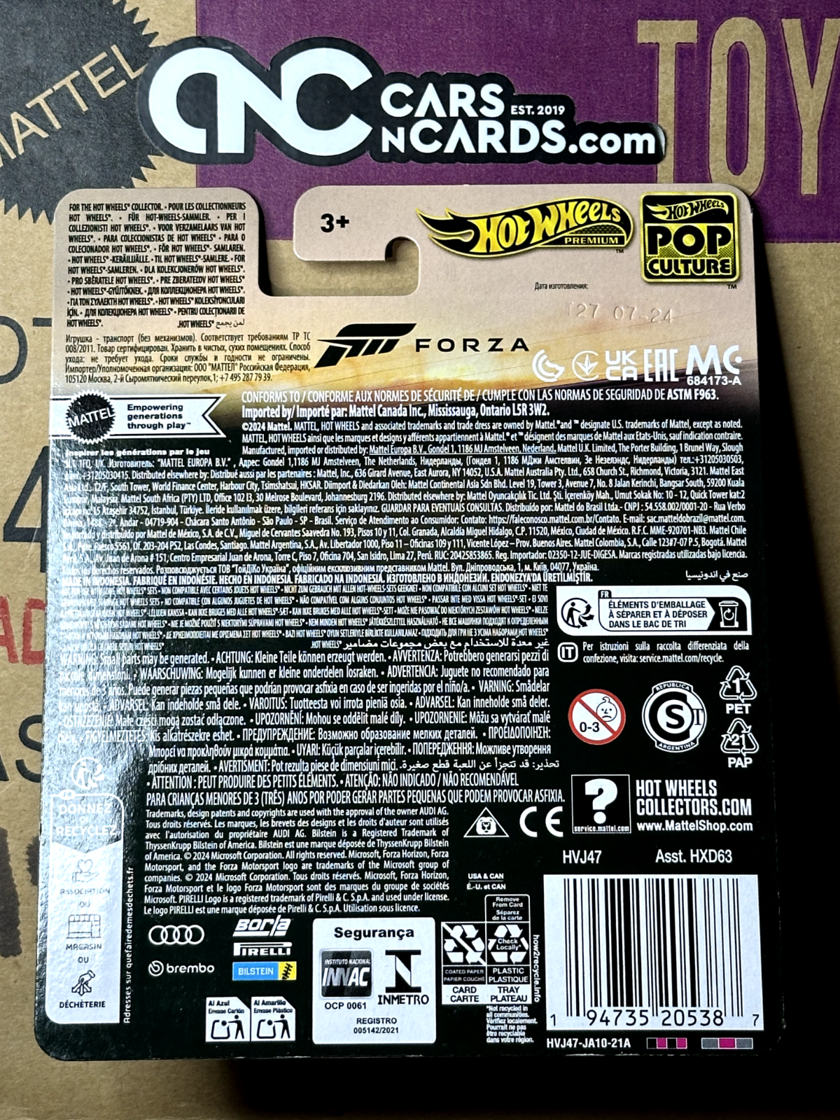 2024 Hot Wheels Premium Pop Culture Forza '17 Audi RS 6 Avant