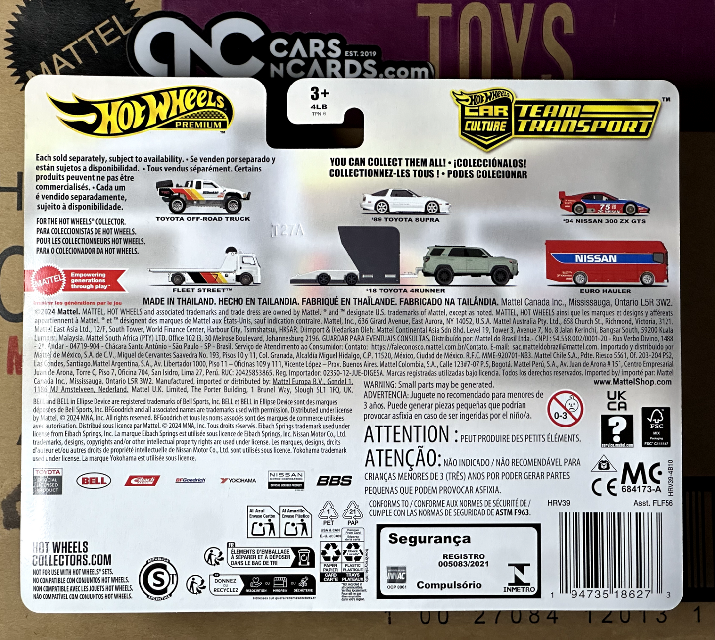 2024 Hot Wheels Premium Car Culture Team Transport #71 Toyota Off-Road Truck