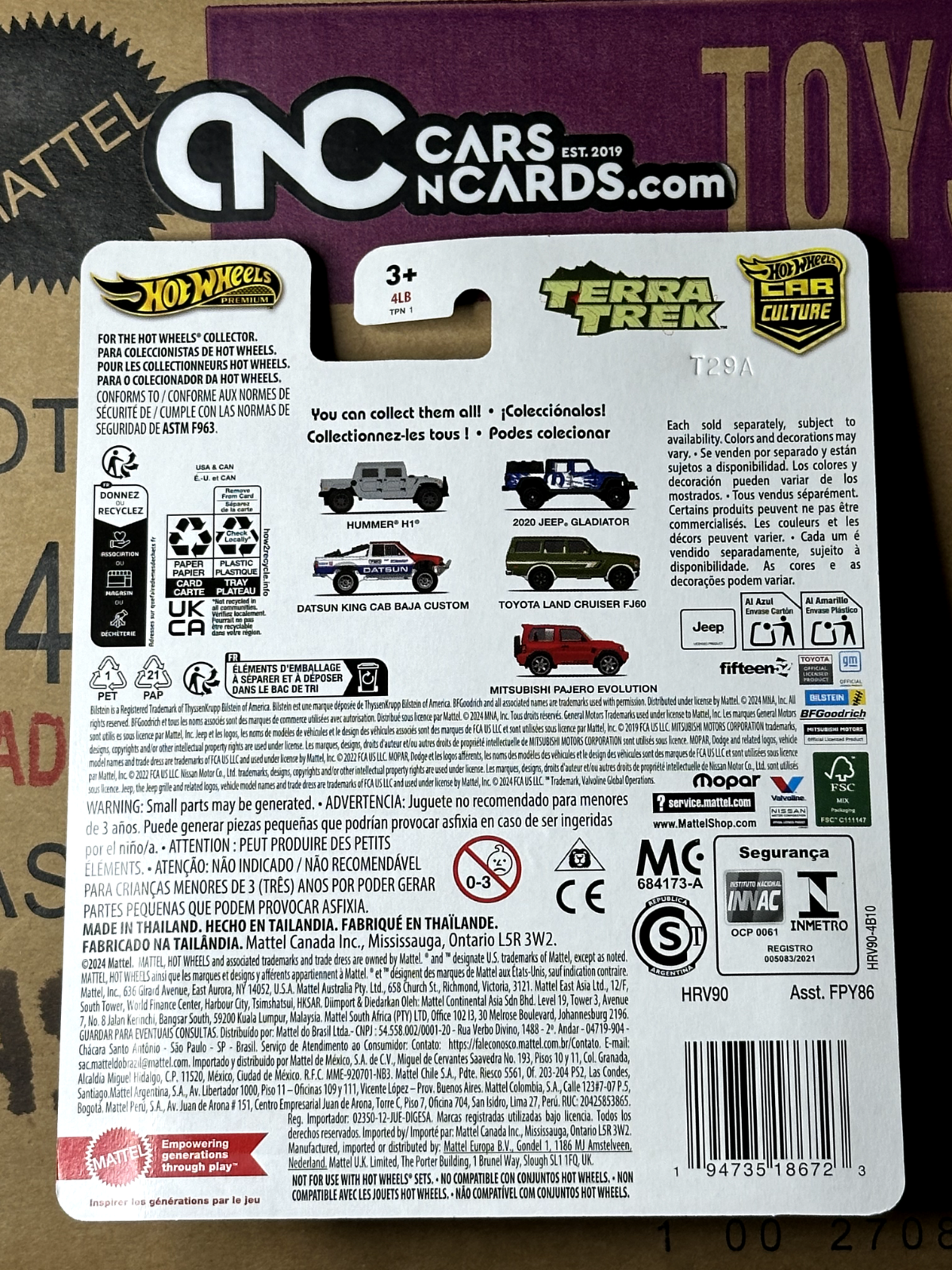 2024 Hot Wheels Premium Car Culture Terra Trek 1/5 Hummer H1
