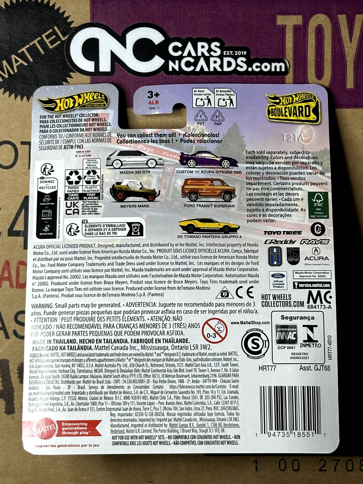 2024 Hot Wheels Premium Boulevard #107 Custom '01 Acura Integra GSR
