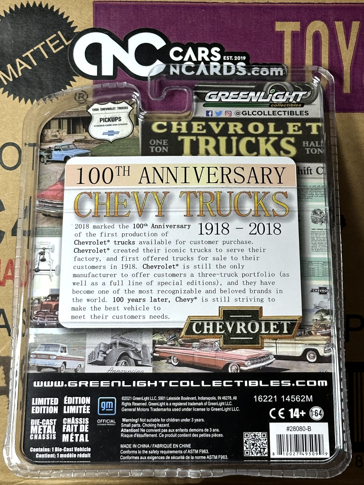 Greenlight Green Machine 100th Anniversary Chevy Trucks Chevrolet S-10