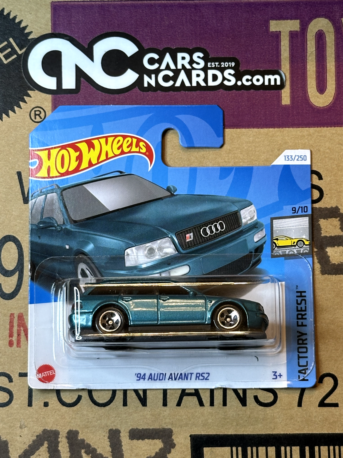 2024 Hot Wheels Factory Fresh #9/10 '94 Audi Avant RS2 Teal Short Card