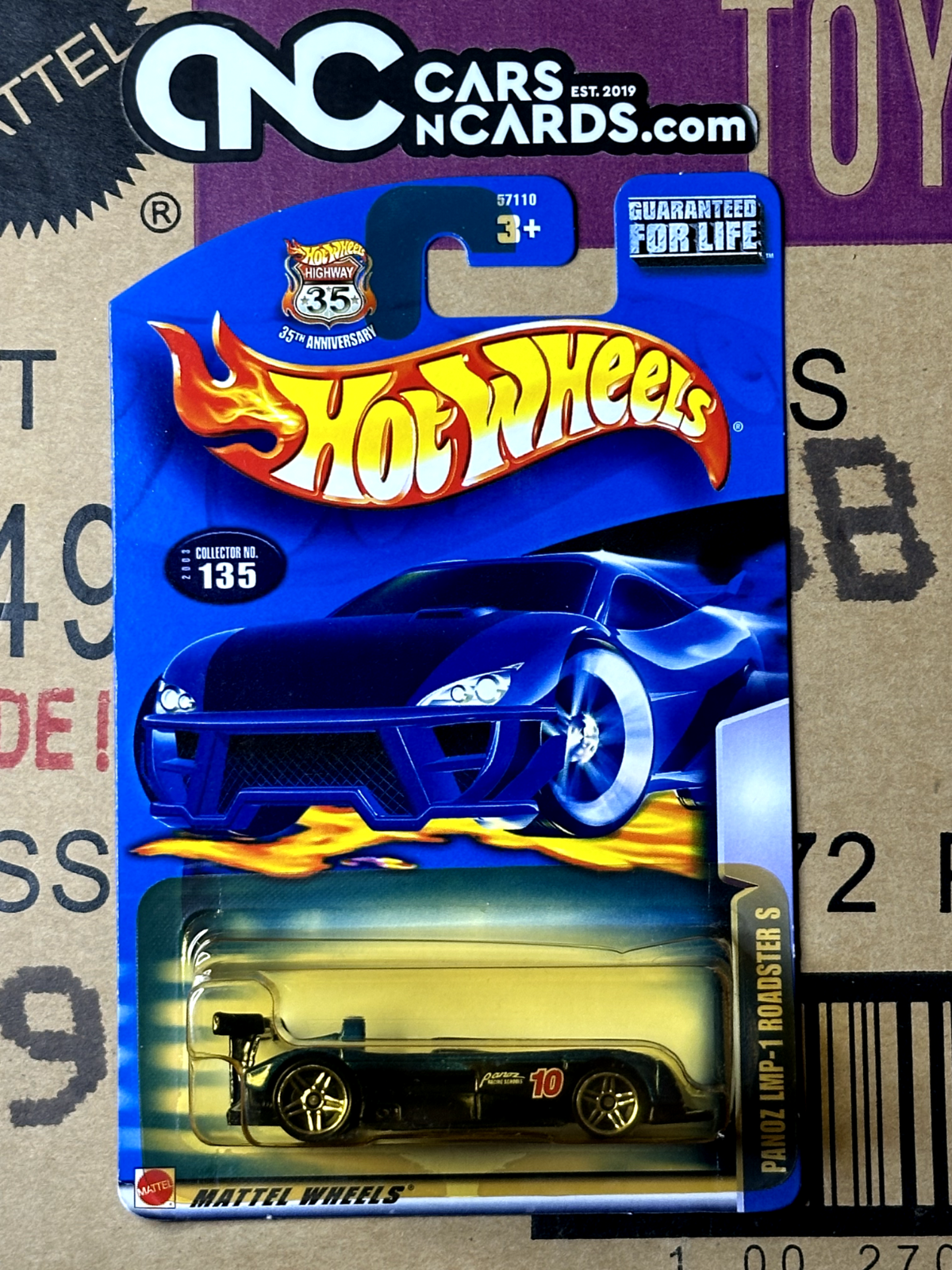 2003 Hot Wheels Collector #135 Panoz LMP-1 Roadster S (Soft Corner)