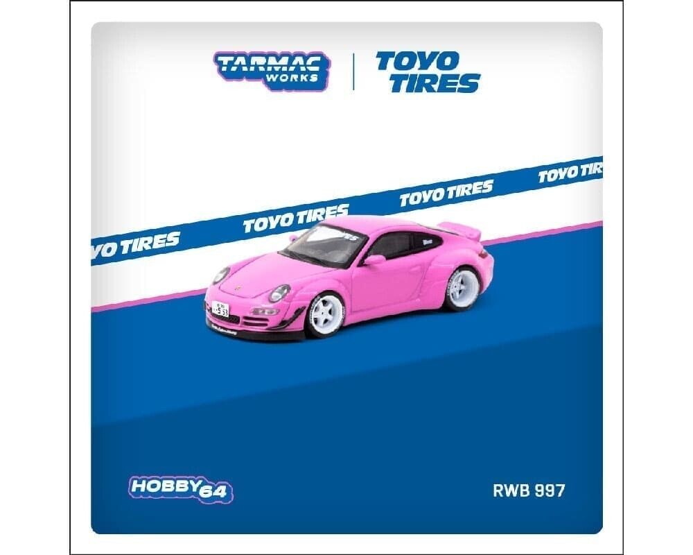 Tarmac Works 1:64 Porsche RWB 997 Toyo Tires Pink Hobby64 Sealed