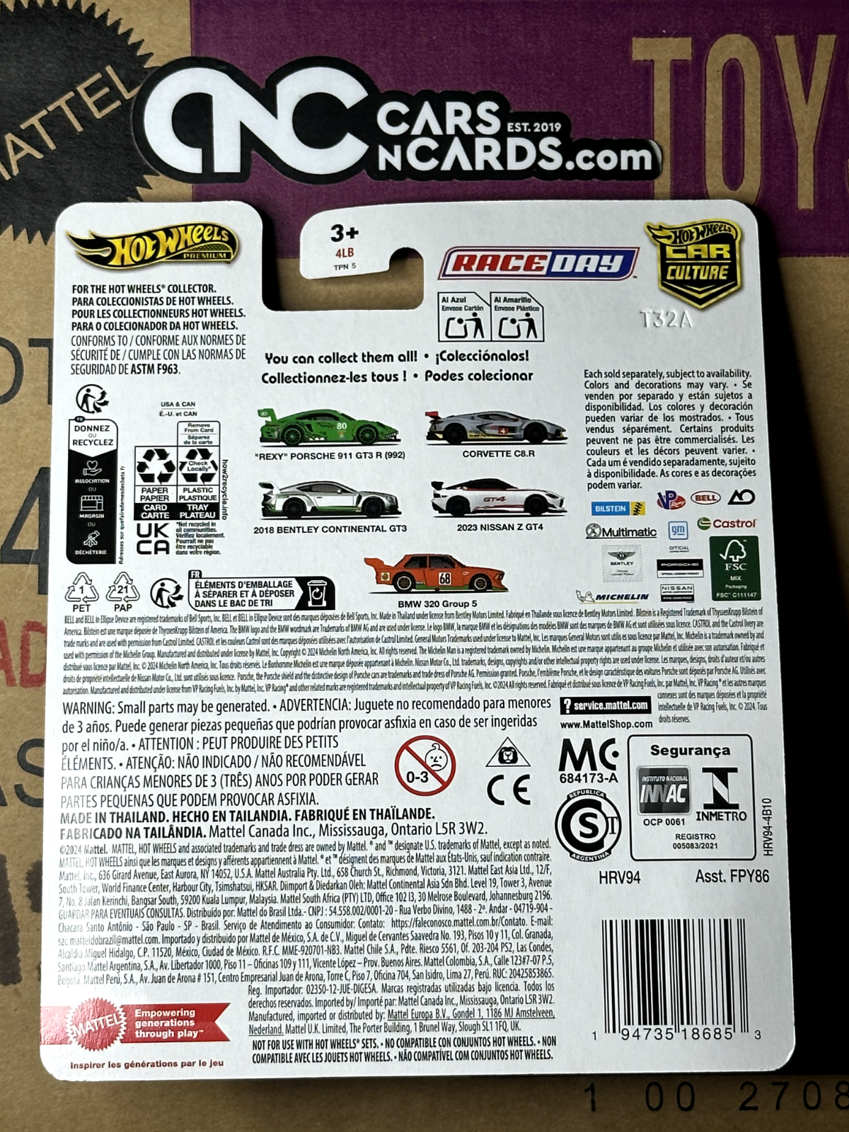2024 Hot Wheels Premium Car Culture Race Day 5/5 BMW 320 Group 5