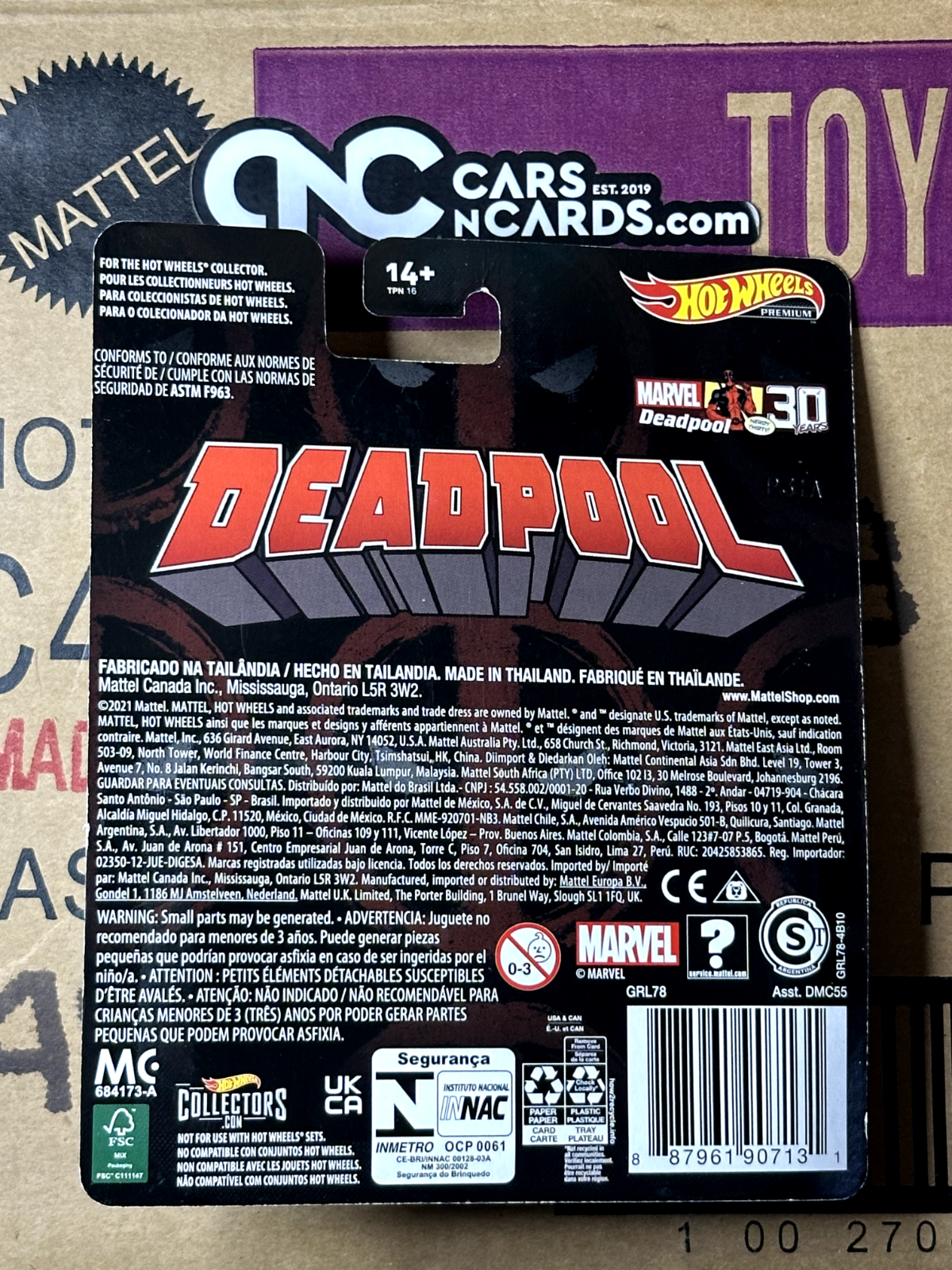 2021 Hot Wheels Premium Deadpool Scooter Red