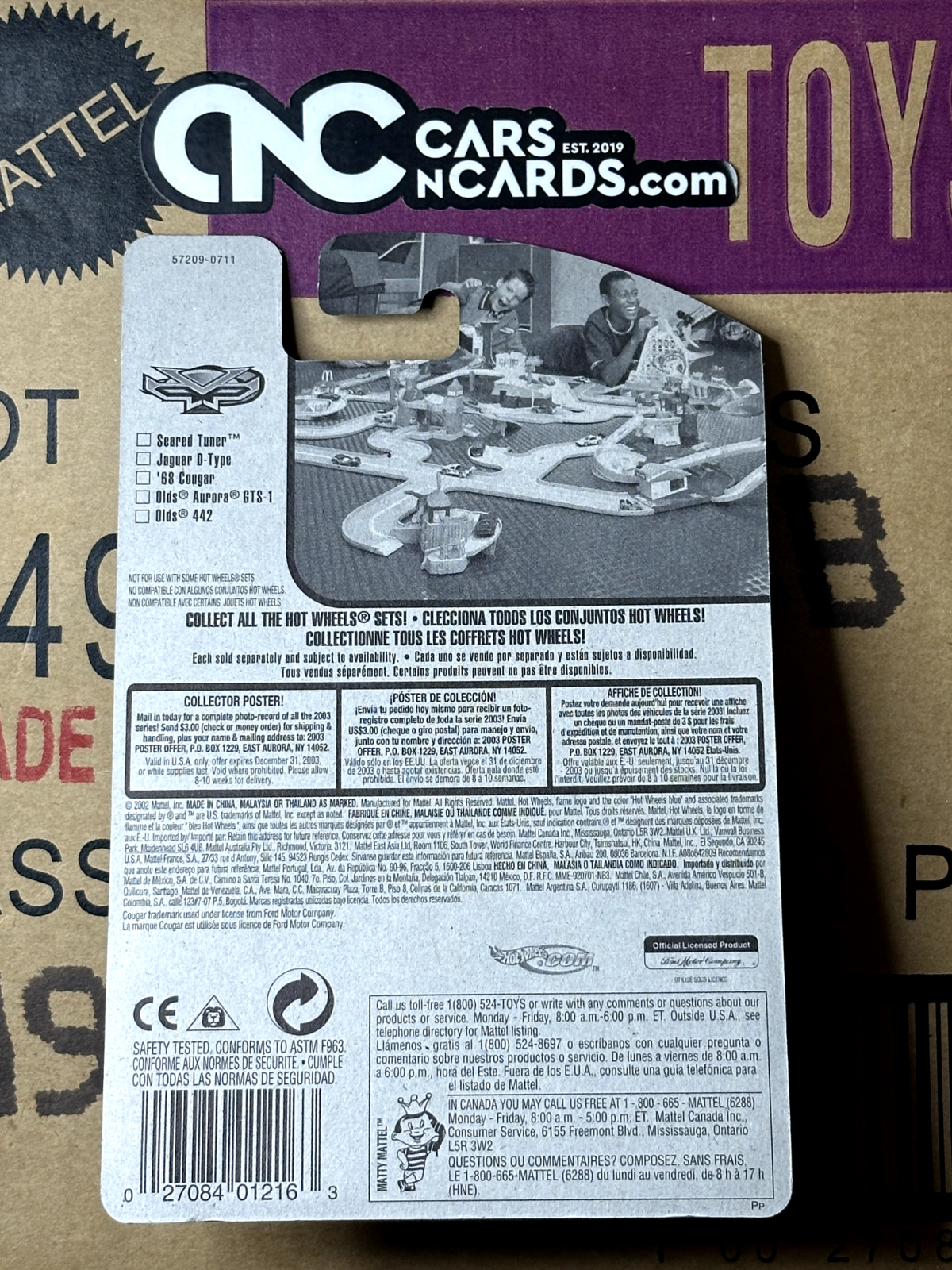 2003 Hot Wheels Hot Wheels Anime 3/5 '68 Mercury Cougar Collector #072