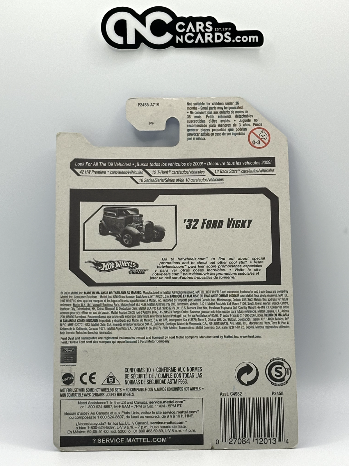 2009 Hot Wheels Rebel Rides '09 #2/10 '32 Ford Vicky