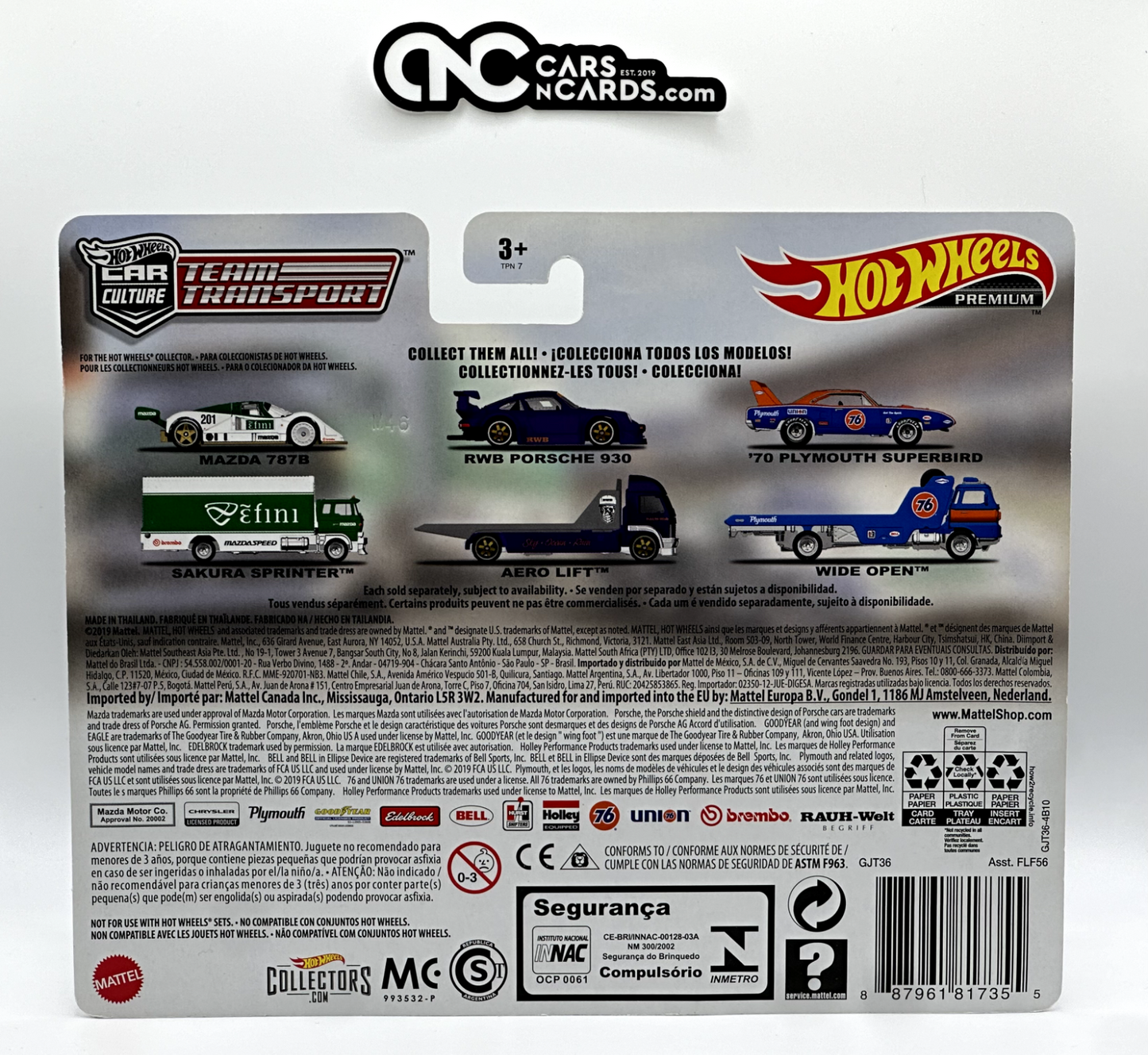 2020 Hot Wheels Premium Team Transport Mazda 787B Sakura Sprinter #16